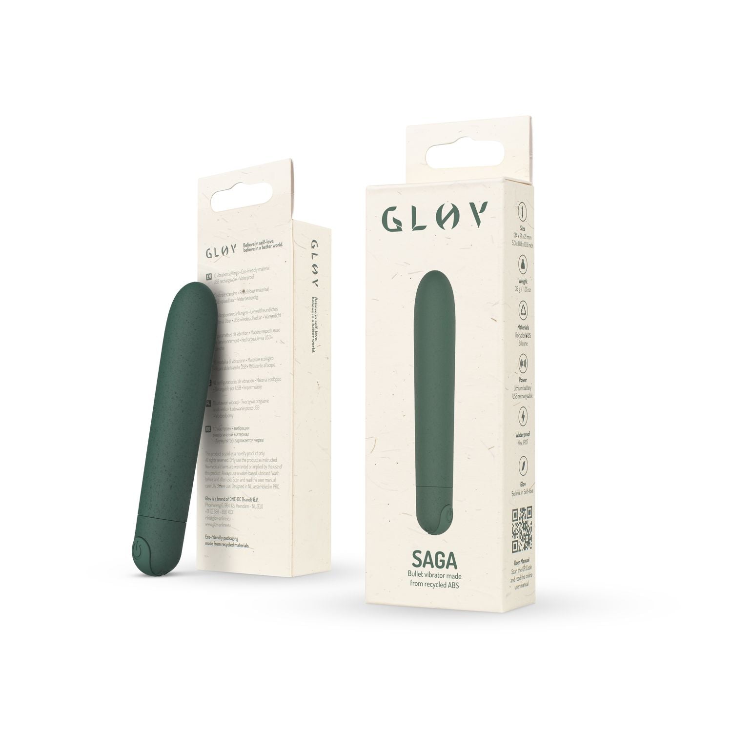 Gløv - Saga Eco Bullet Vibrator - Groen