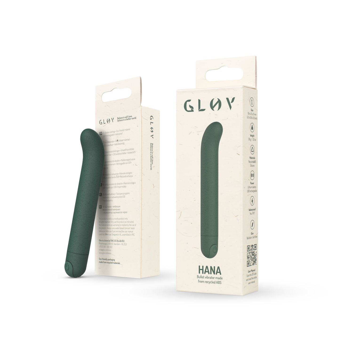 Gløv - Hana Eco G-spot vibrator - Groen