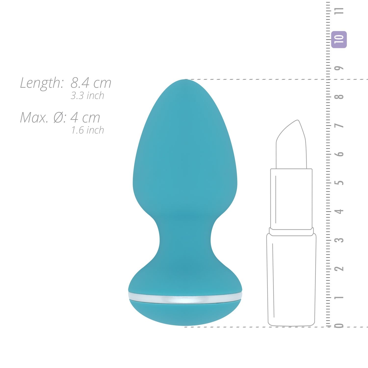 Cala Azul - Blanca Vibrerende Anale Plug