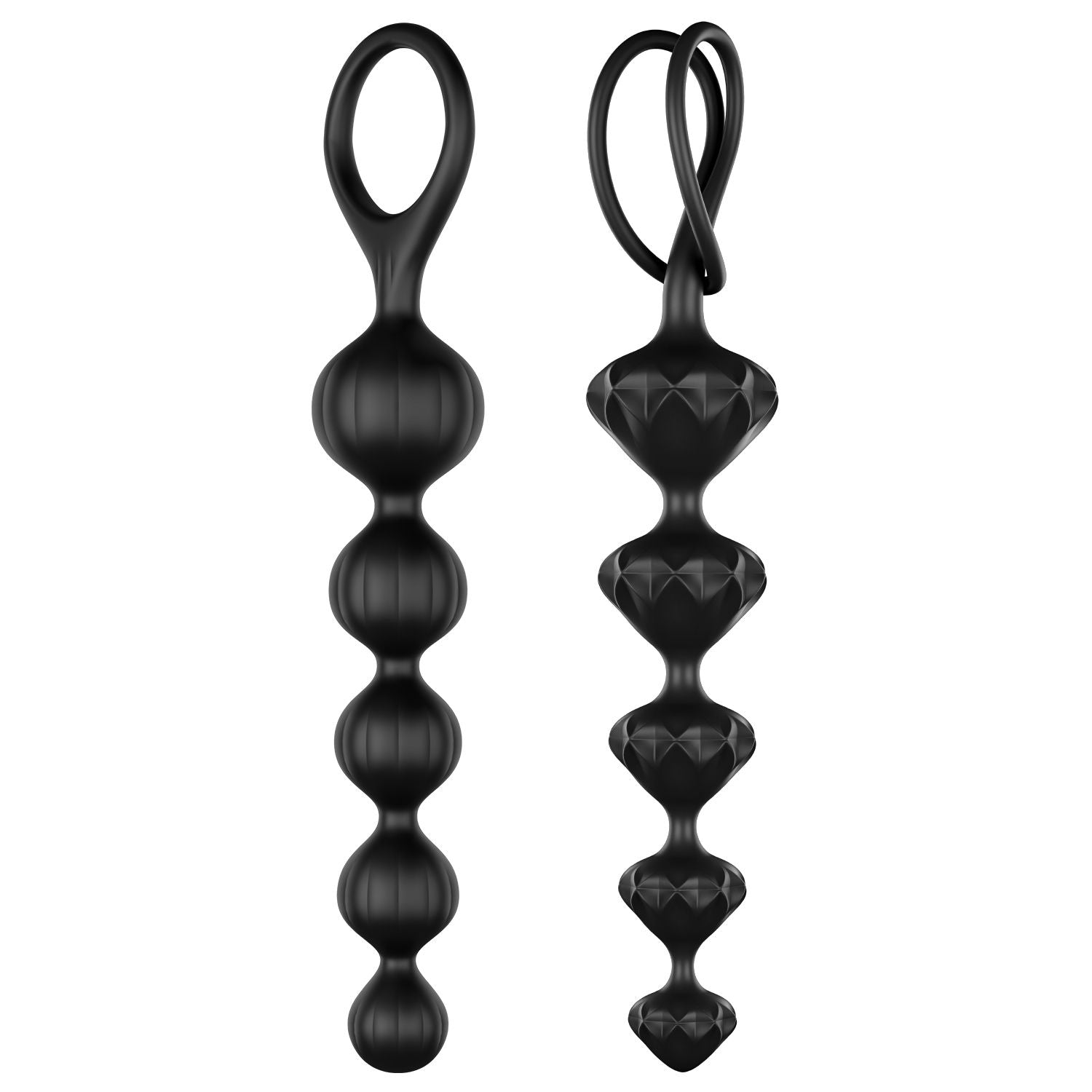 Satisfyer - Zachte Siliconen Love Beads Set - Zwart