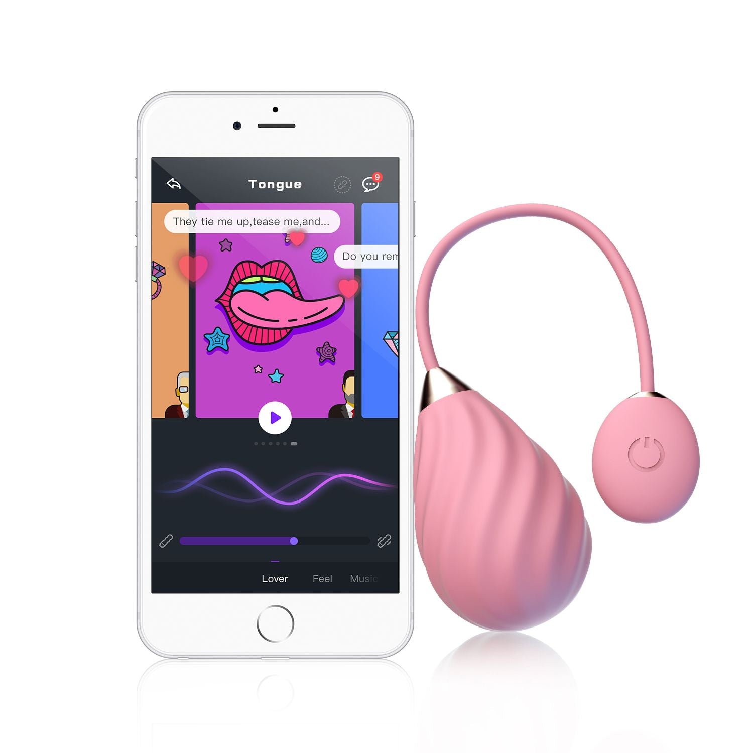 Magic Sundae App-gestuurde Vibratie Eitje - Roze