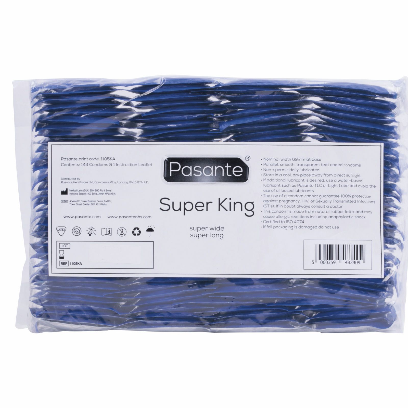 Pasante Super Kingsize Condooms - 144 Stuks
