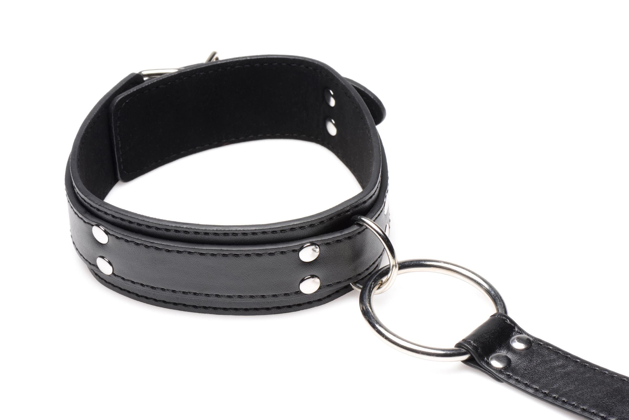 Halsband Met Polsboeien Gordelset - Zwart