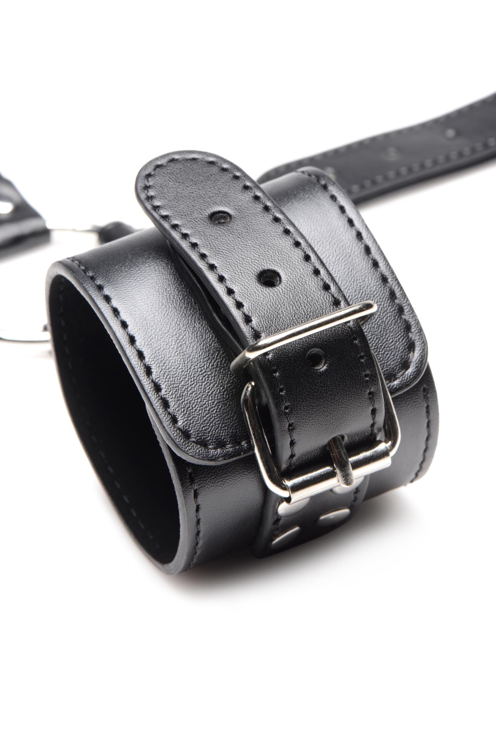 Halsband Met Polsboeien Gordelset - Zwart