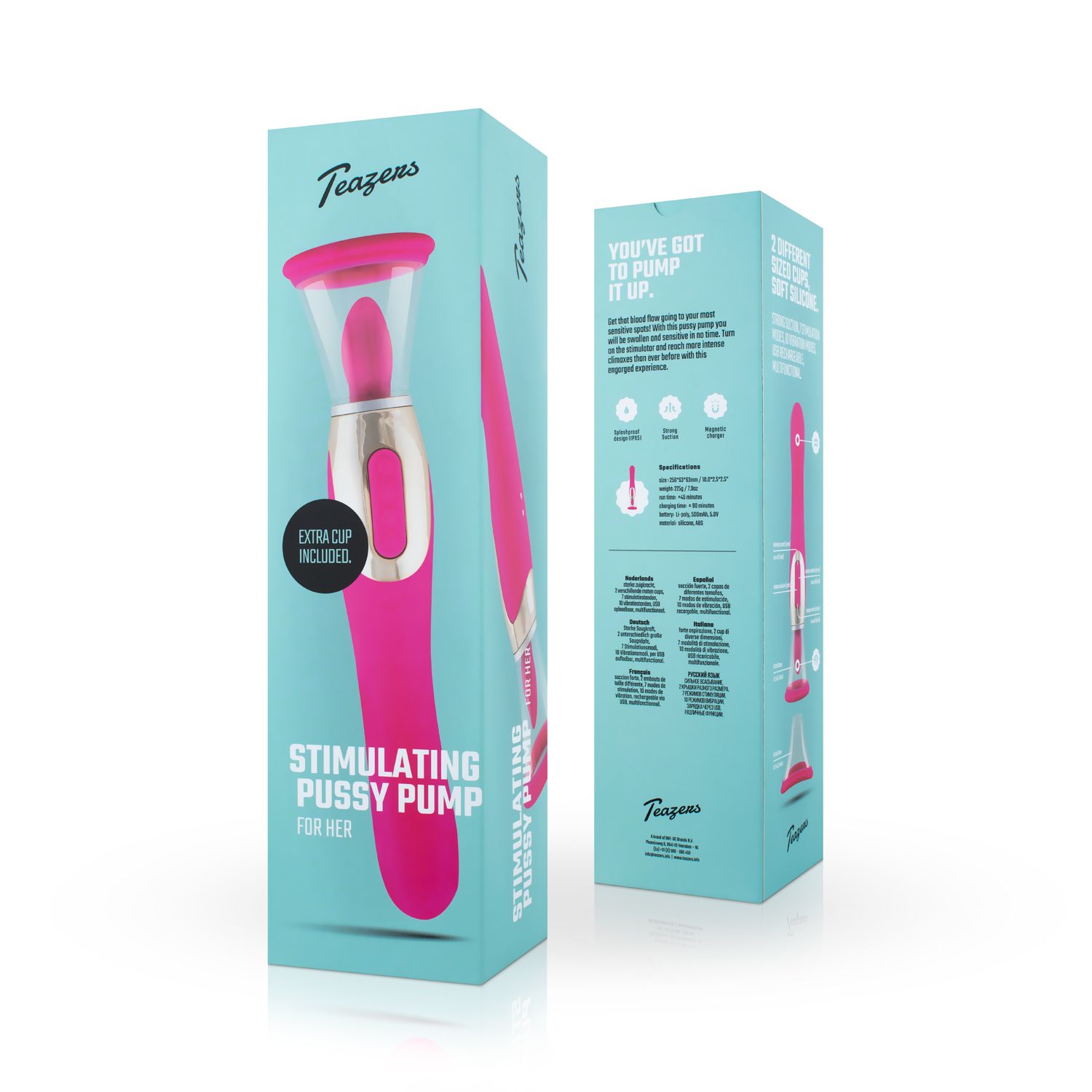 Teazers - Pleasure Pump Met G-Spot Vibrator - Roze