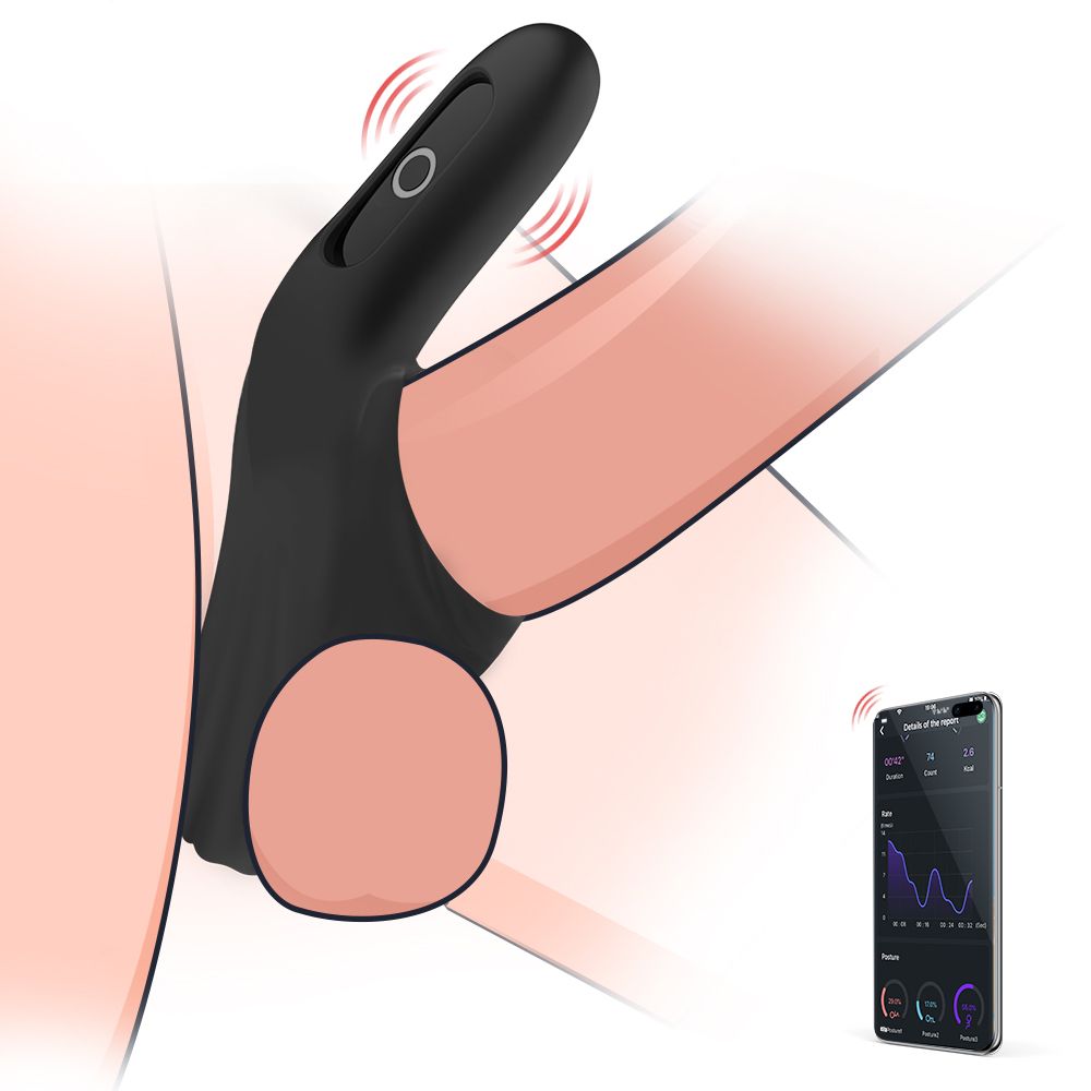 Magic Motion - Rise Smart Vibrerende Cockring - Black