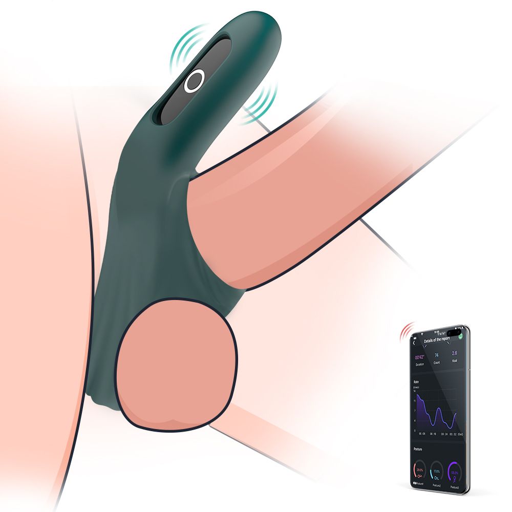 Magic Motion - Rise Smart Vibrerende Cockring - Groen