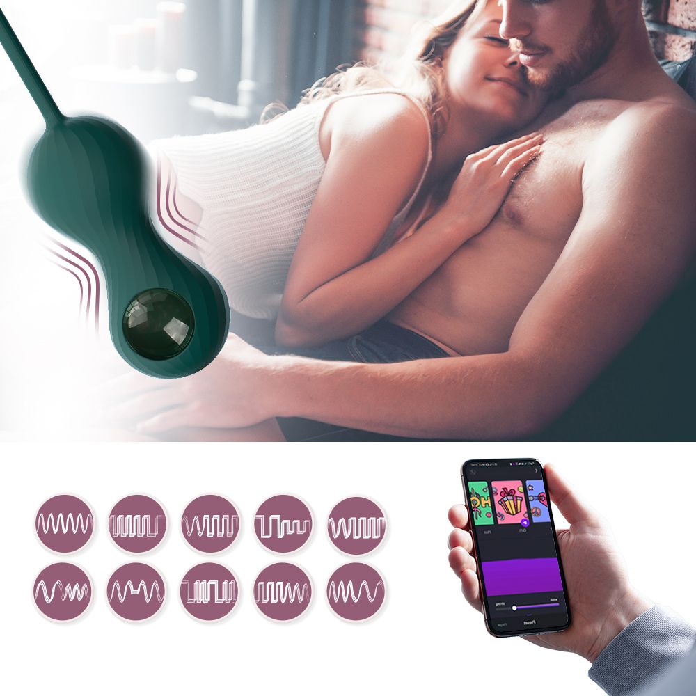 Magic Motion - Duo Smart Kegel-vibrator met Gewichtenset - Groen