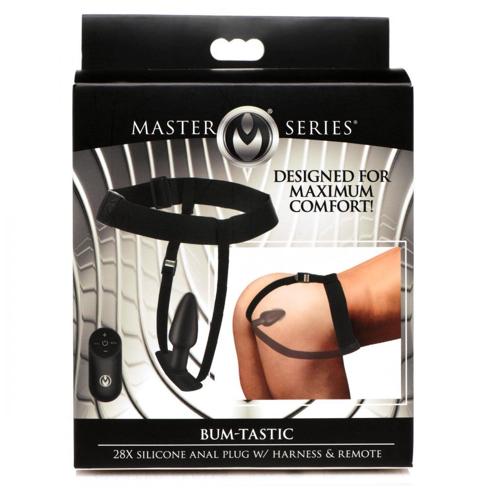 Bum-Tastic Vibrerende Anale Plug met Harnas &amp; Afstandsbediening