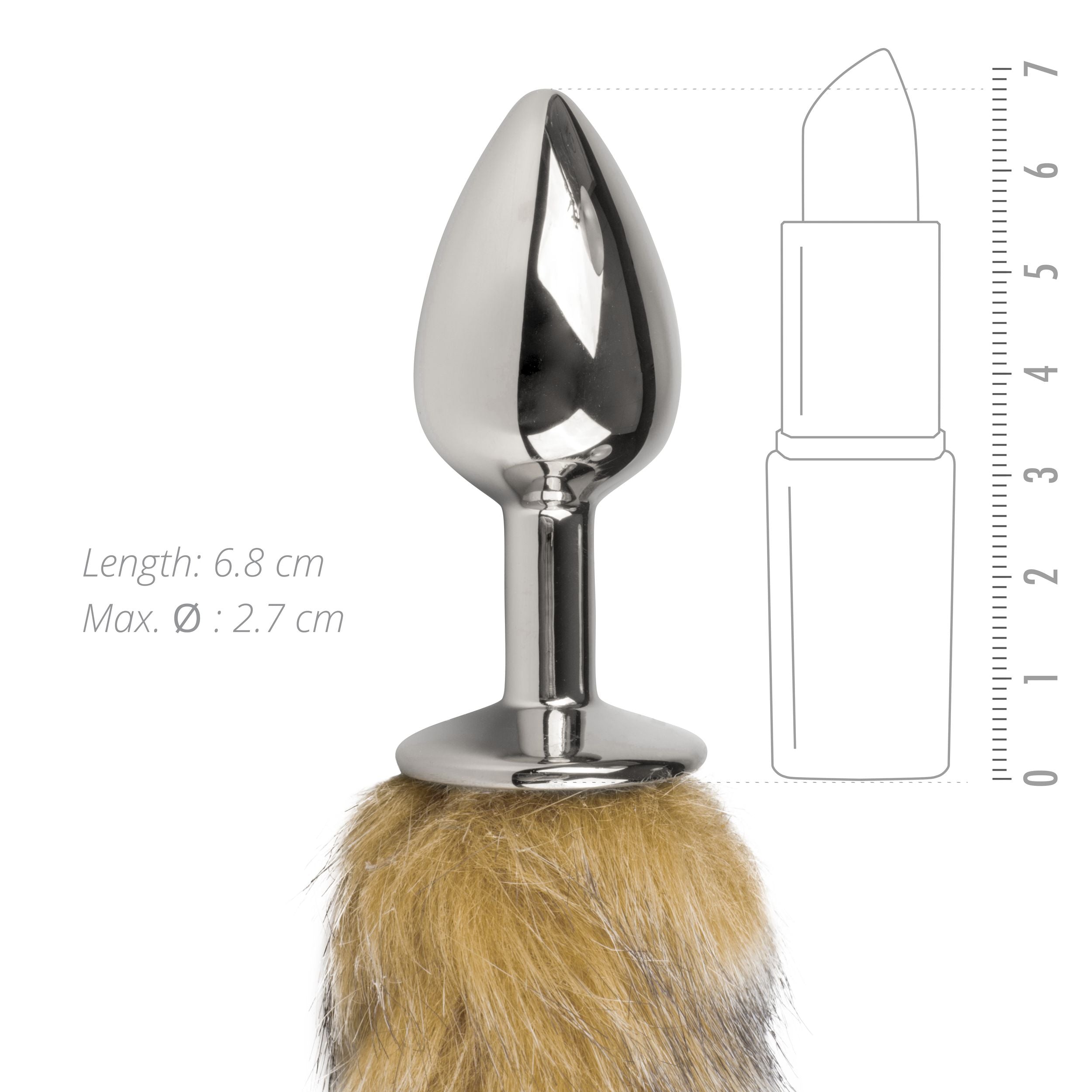 EasyToys – FETISH COLLECTIE Buttplug – Bruine Vossenstaart
