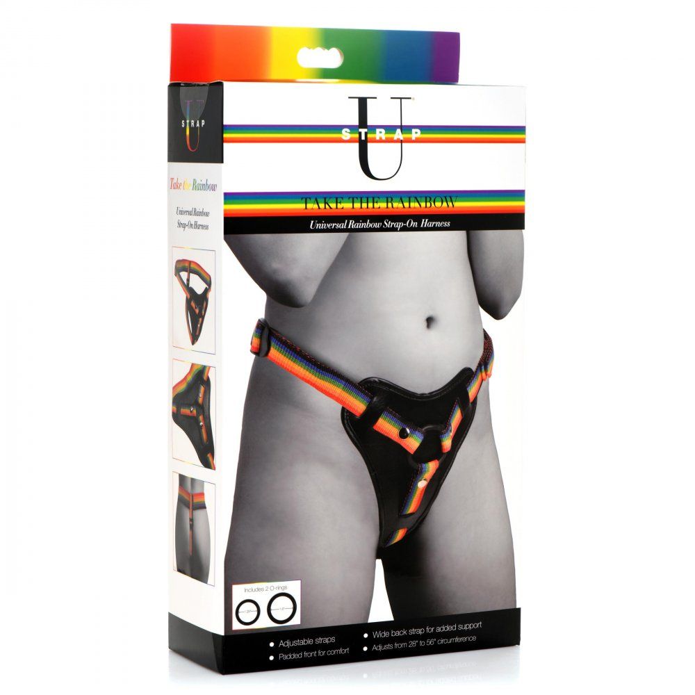 Neem de Rainbow Universeel Strap-on Harnas