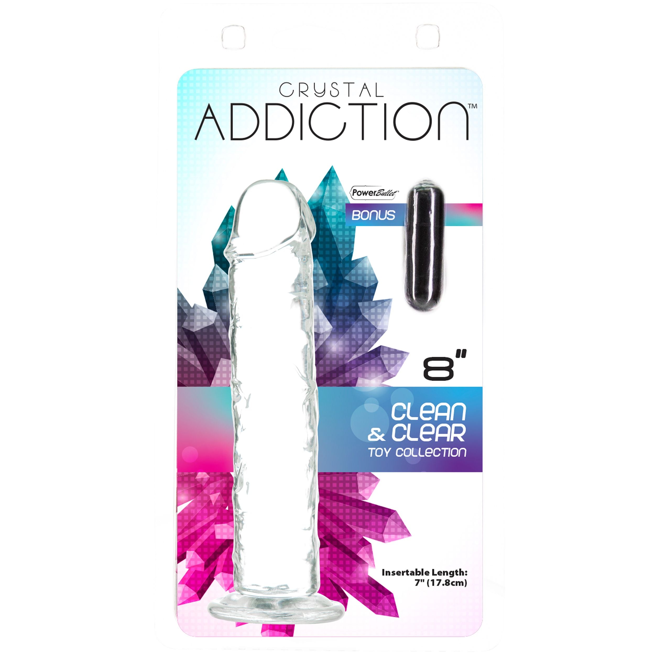 Crystal Addition - Transparante detailsildo - 20 cm