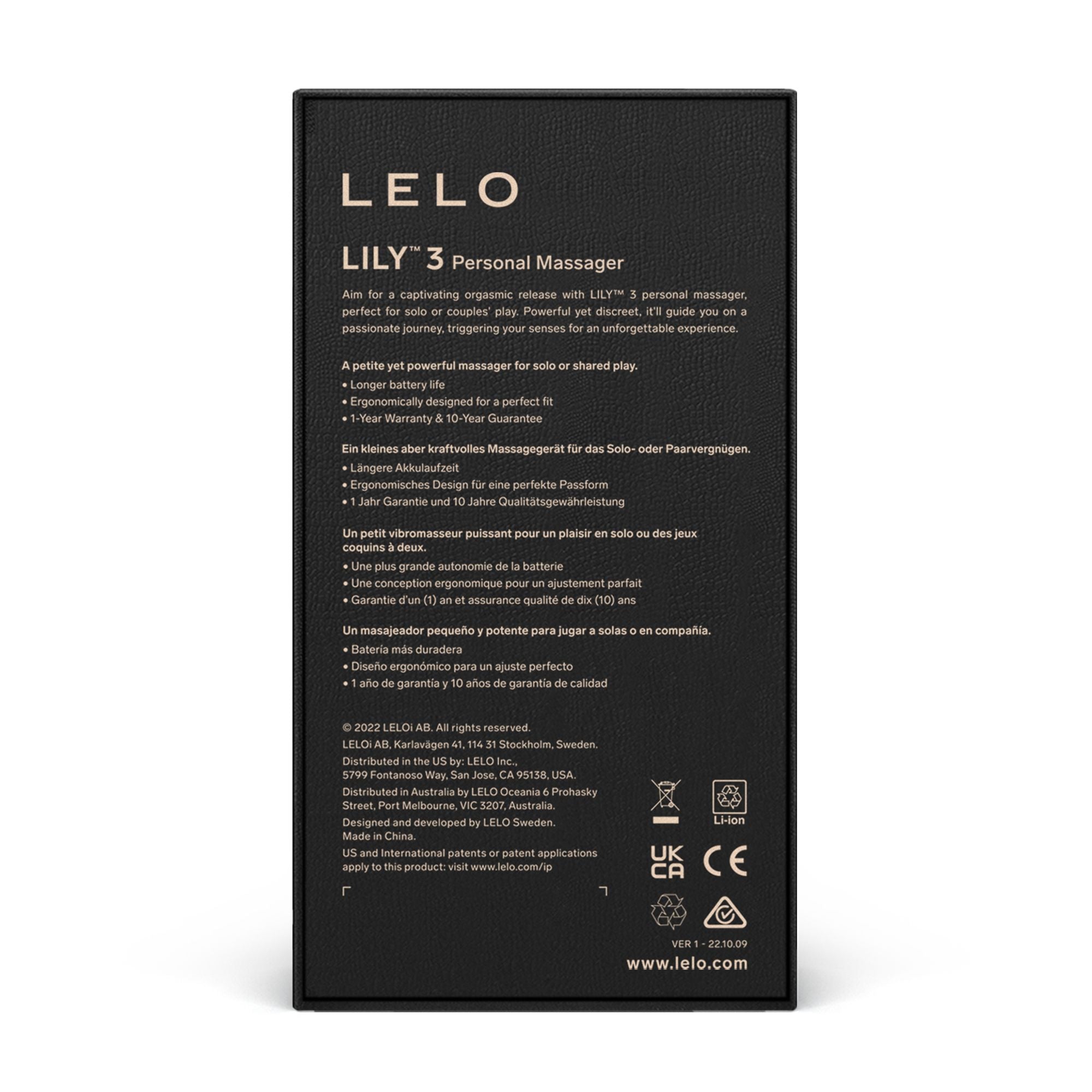 LELO - Lily 3 Persoonlijke Massager - Donker Pruim