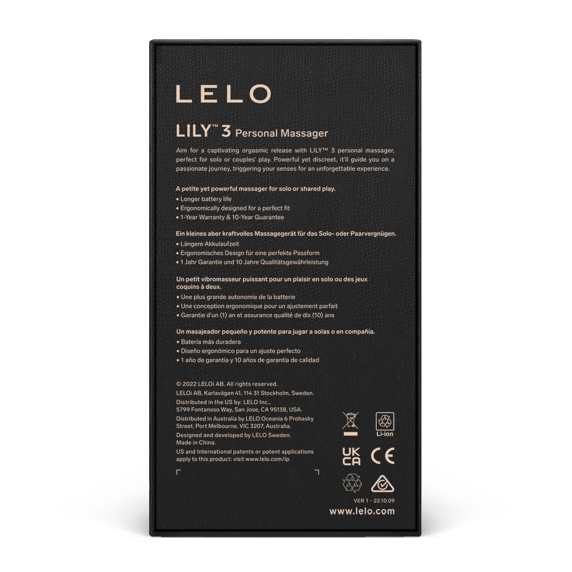 LELO- Lily 3 Persoonlijke Massager - Polair Groen
