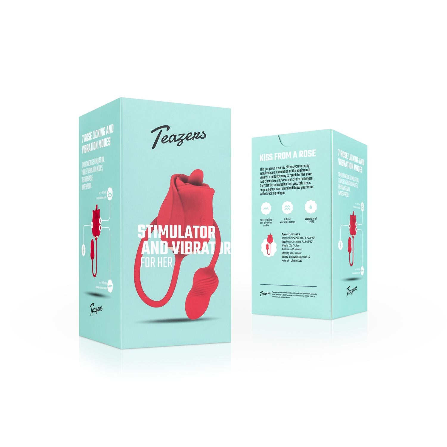 Teazers Rose Vibrator en Clitoris Stimulator