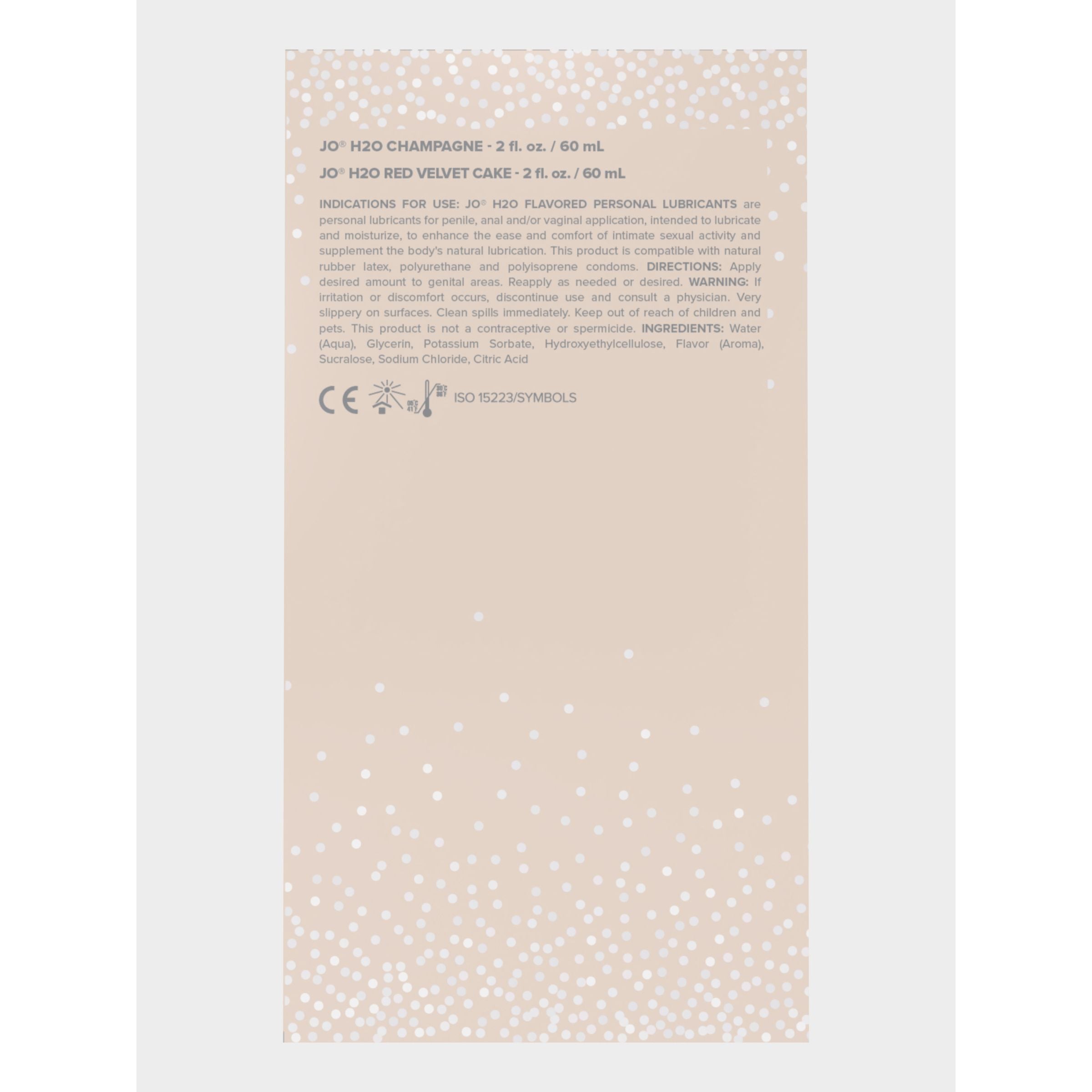 System JO - 20-jarig jubileumgeschenkset Champagne &amp; Red Velvet Cake - 60 ml