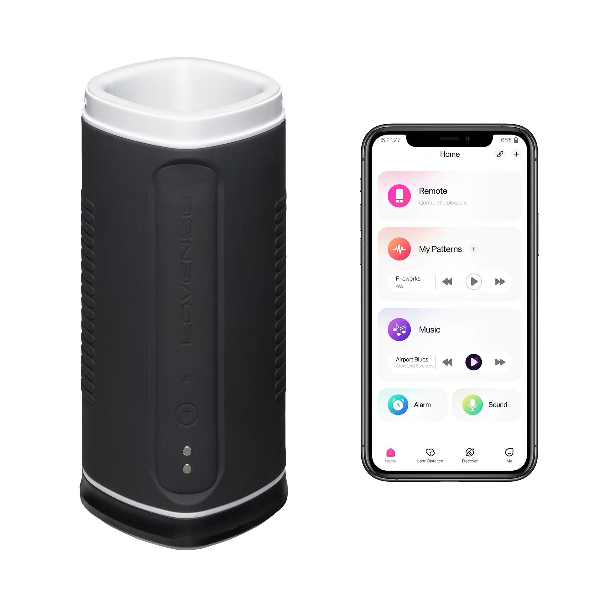 Lovense - Automatische Masturbator Met App - Zwart