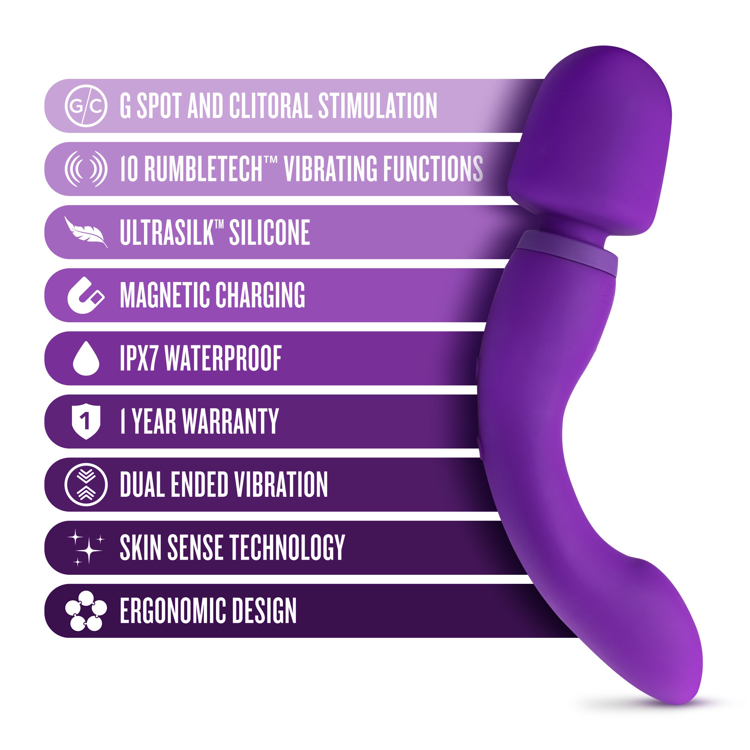 Wellness - Dual Sense Vibrator - Paars