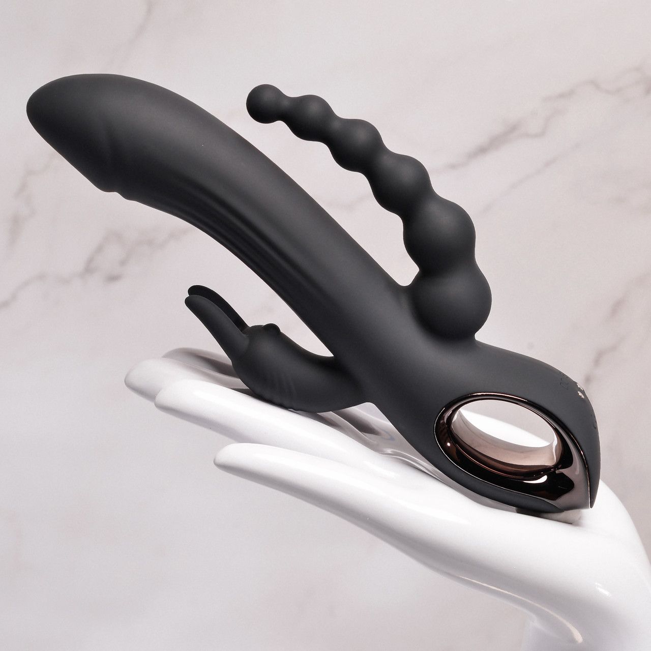 Evolved - Trifecta Konijnenvibrator - Zwart