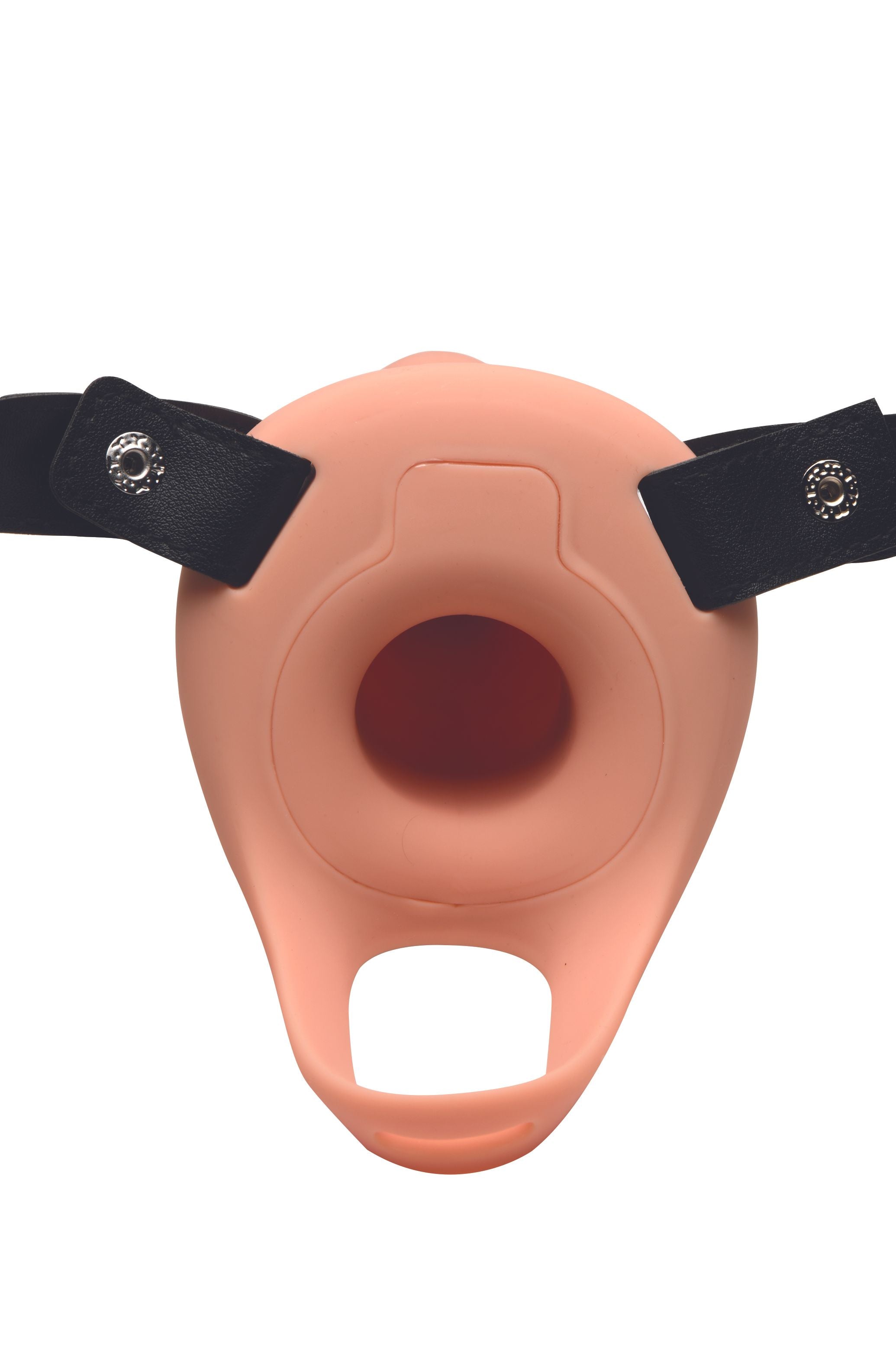 Eigenschappen Vibrerende Siliconen Penis Sleeve - Beige