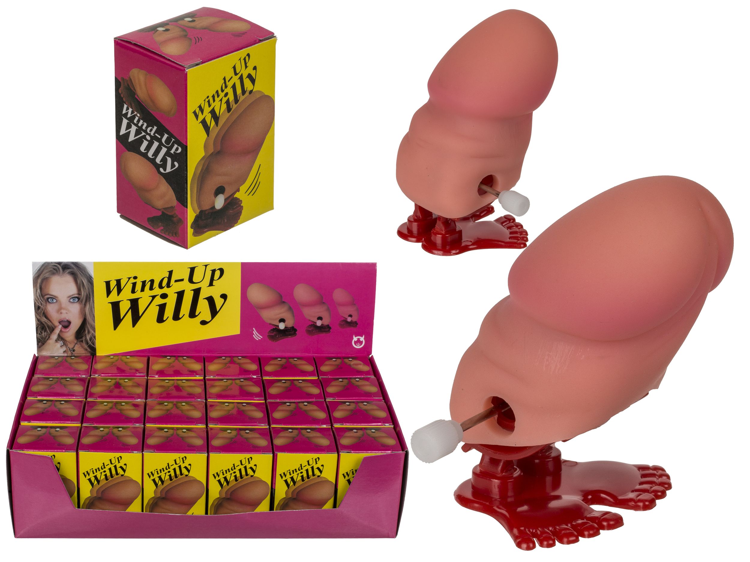 Springende opwindpenis