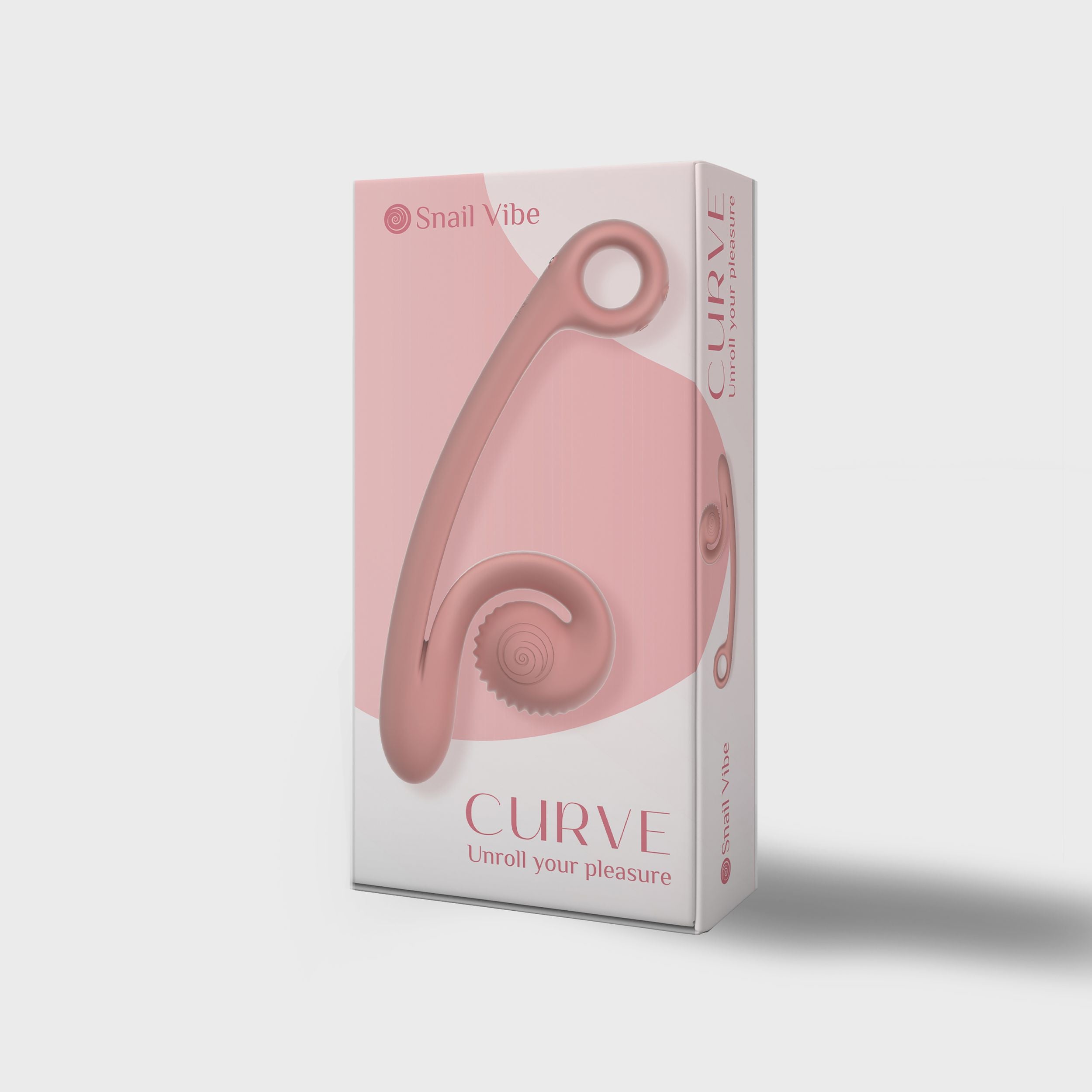 Snail Vibe Curve Duo Vibrator - Perzikroze