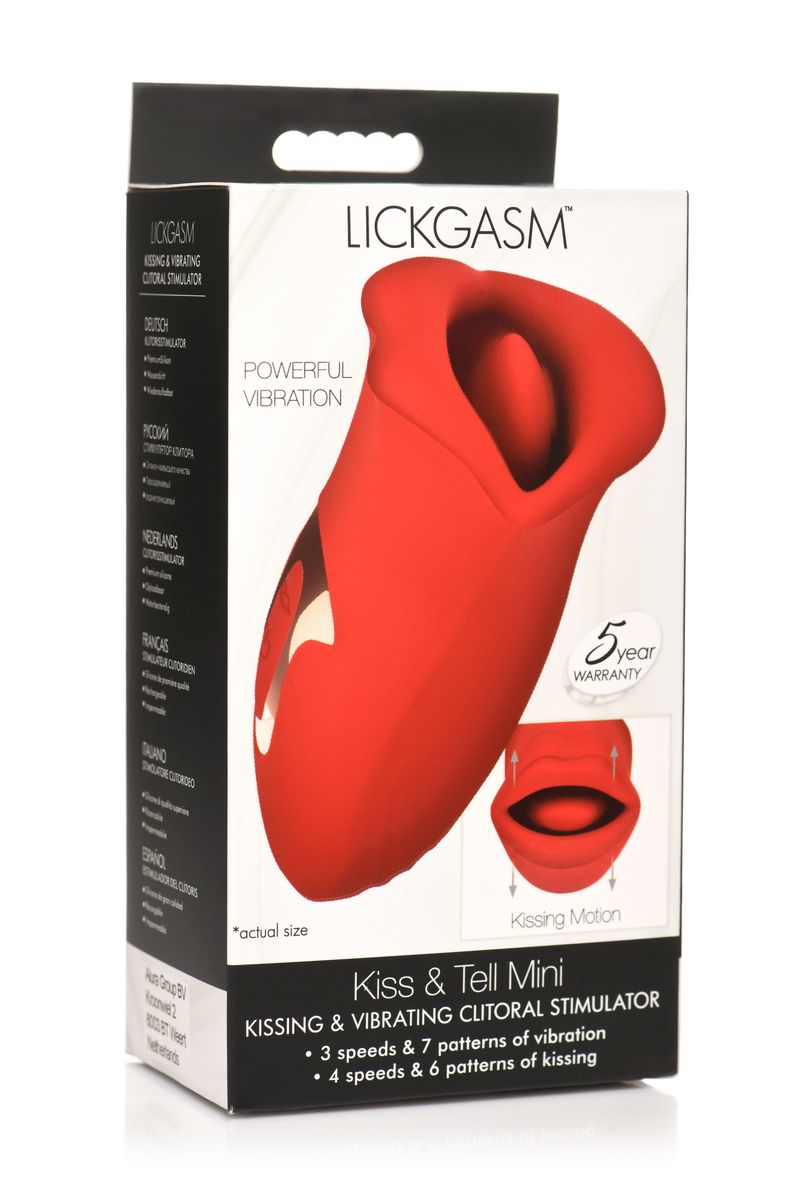 Lickgasm Kus Vibrerende Clitorisstimulator - Rood