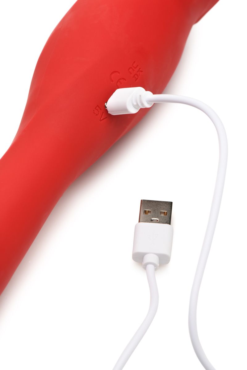 Lickgasm Dubbelzijdige Kus Vibrator - Rood