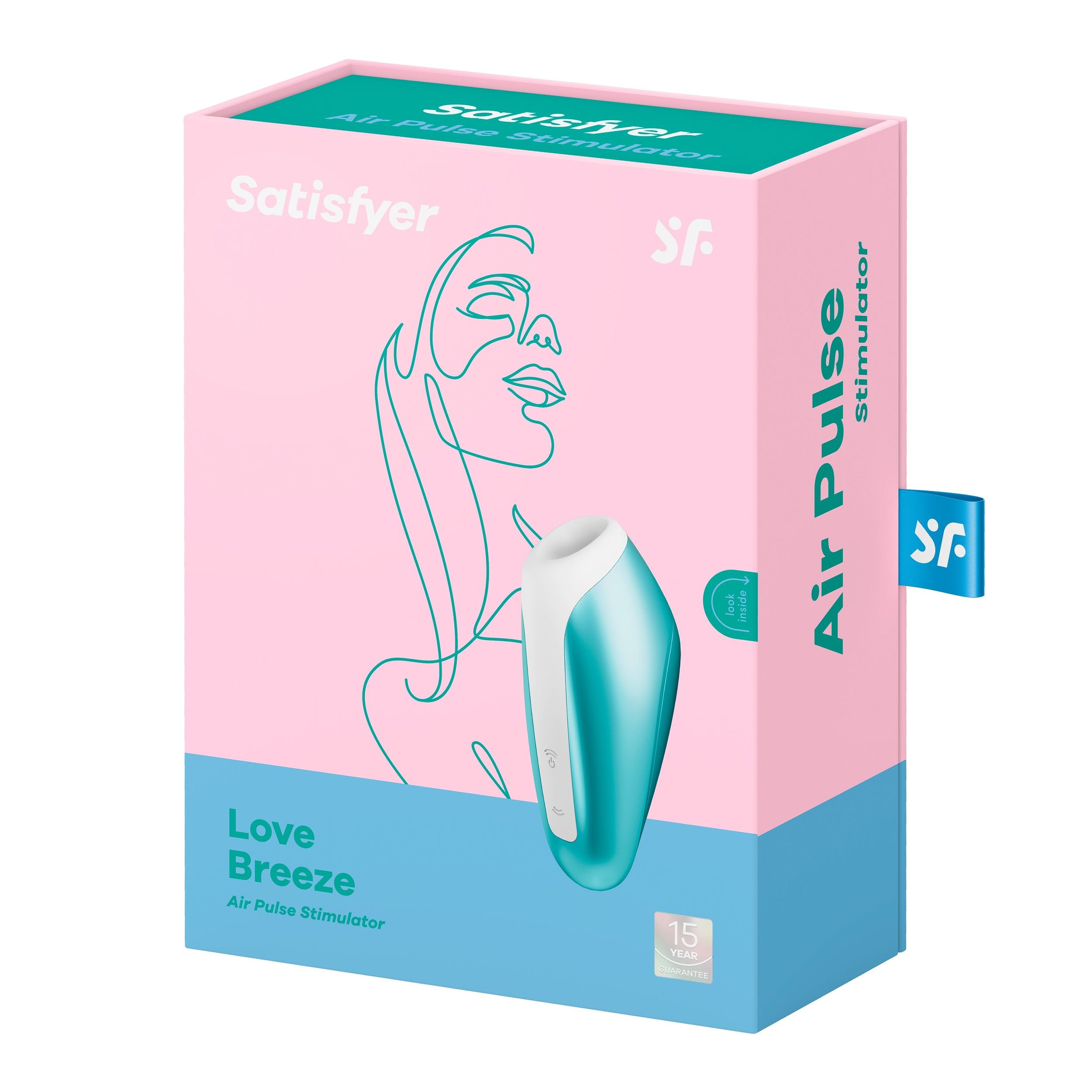 Satisfyer Love Breeze Luchtdrukvibrator - IJsblauw