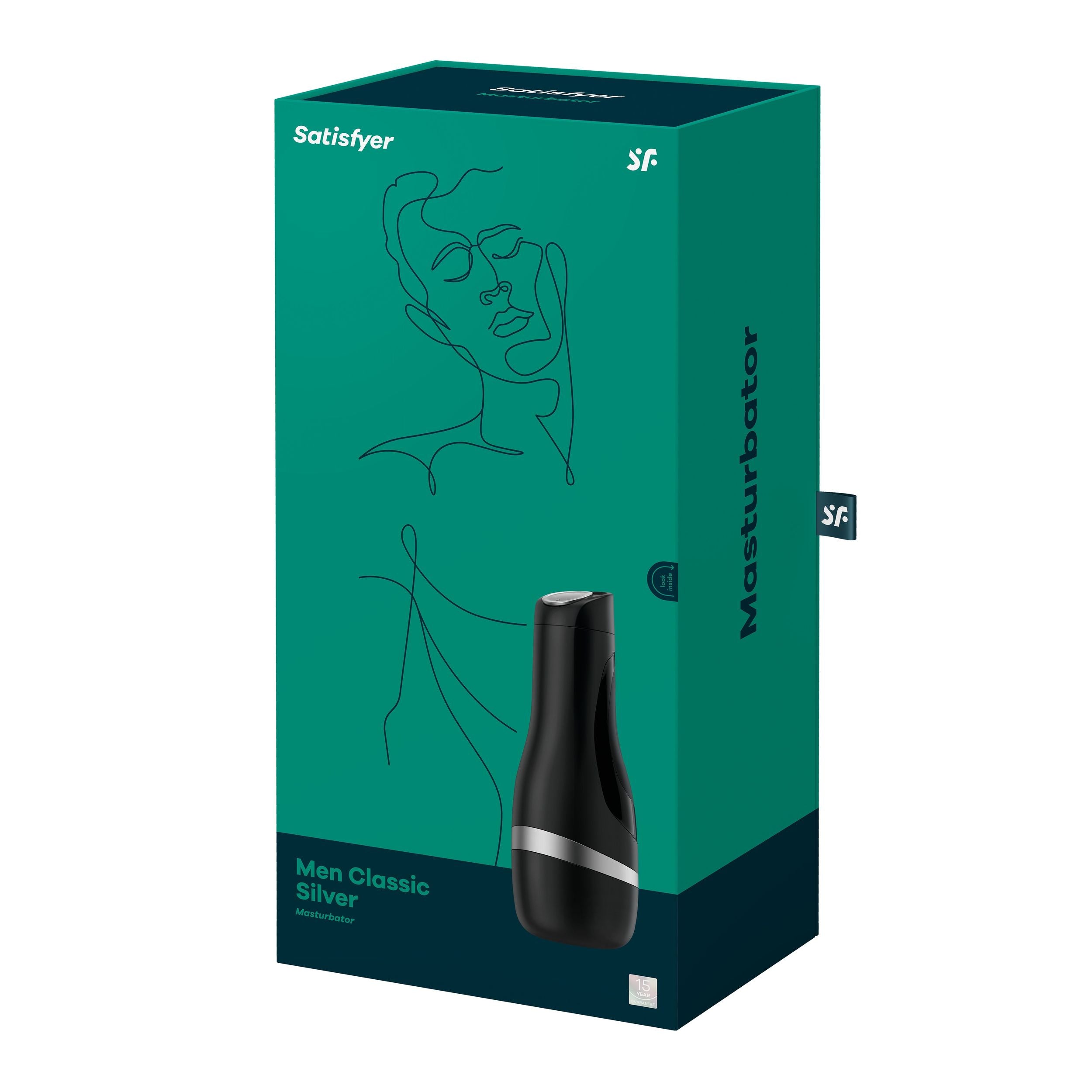 Satisfyer Heren Klassieke Masturbator - Zilver
