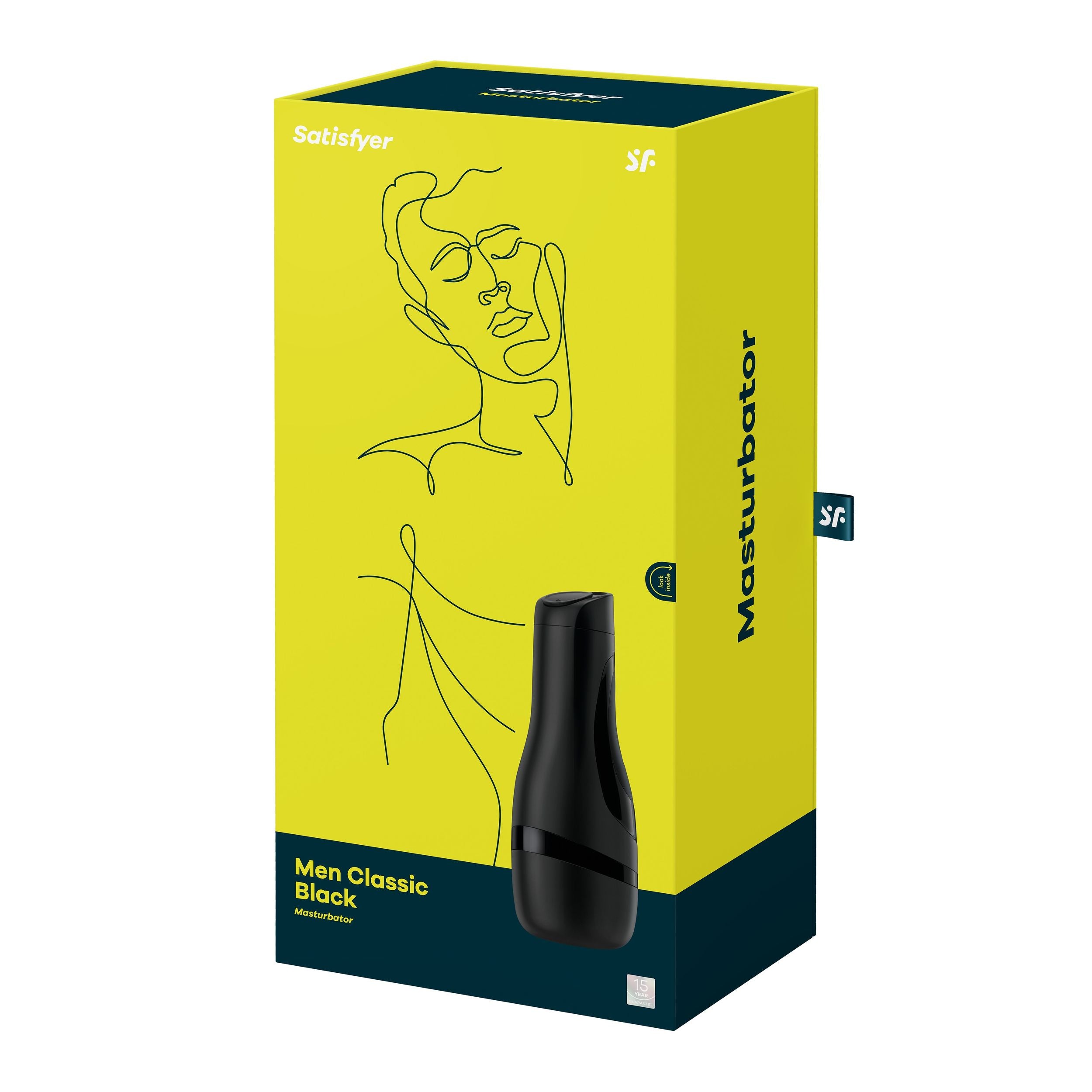 Satisfyer Heren Klassieke Masturbator - Zwart