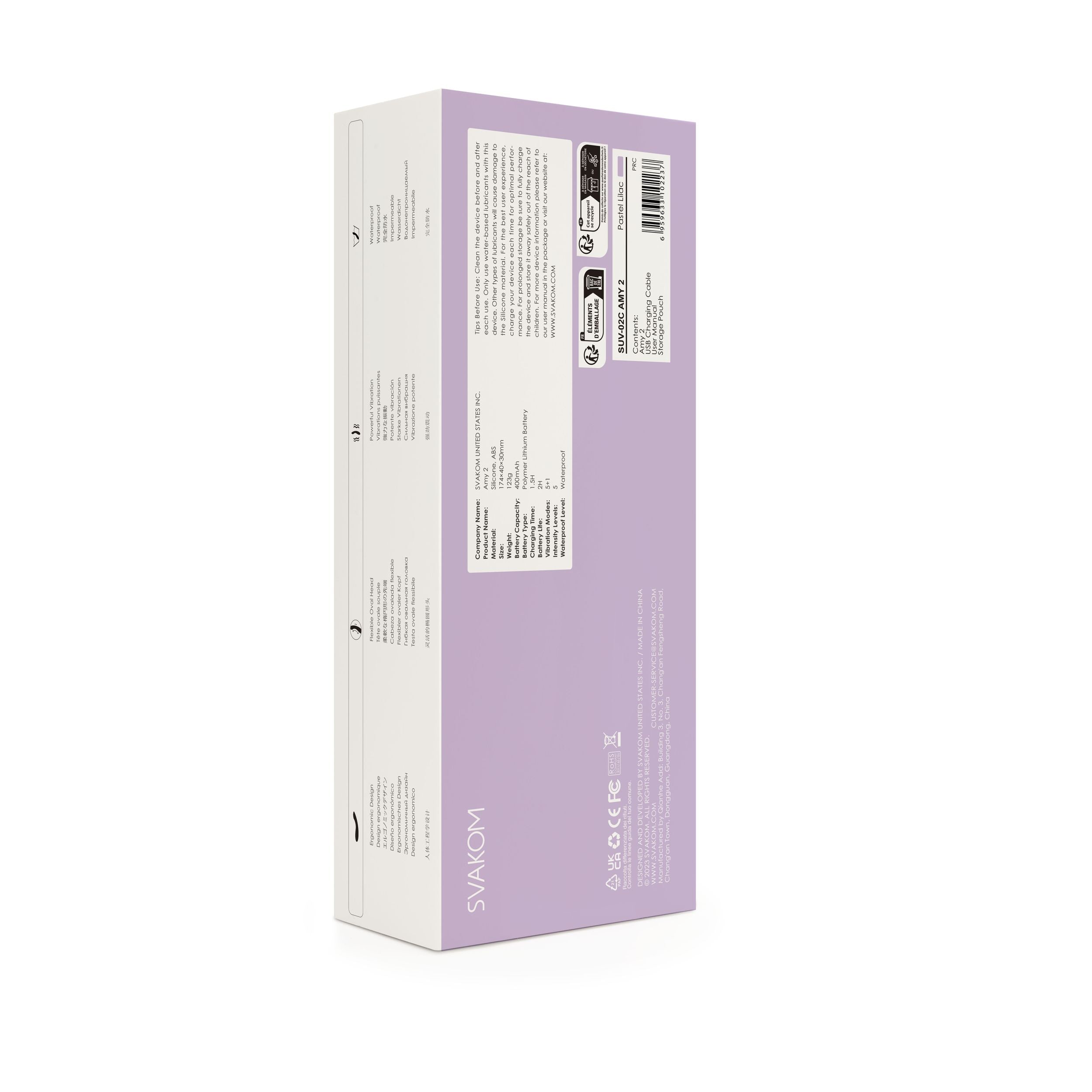 SVAKOM Amy 2 - G-Spot Vibrator - Lila