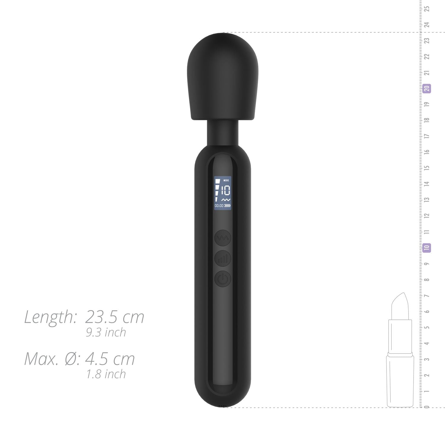 BLAQ - Digitale Wandvibrator - Zwart