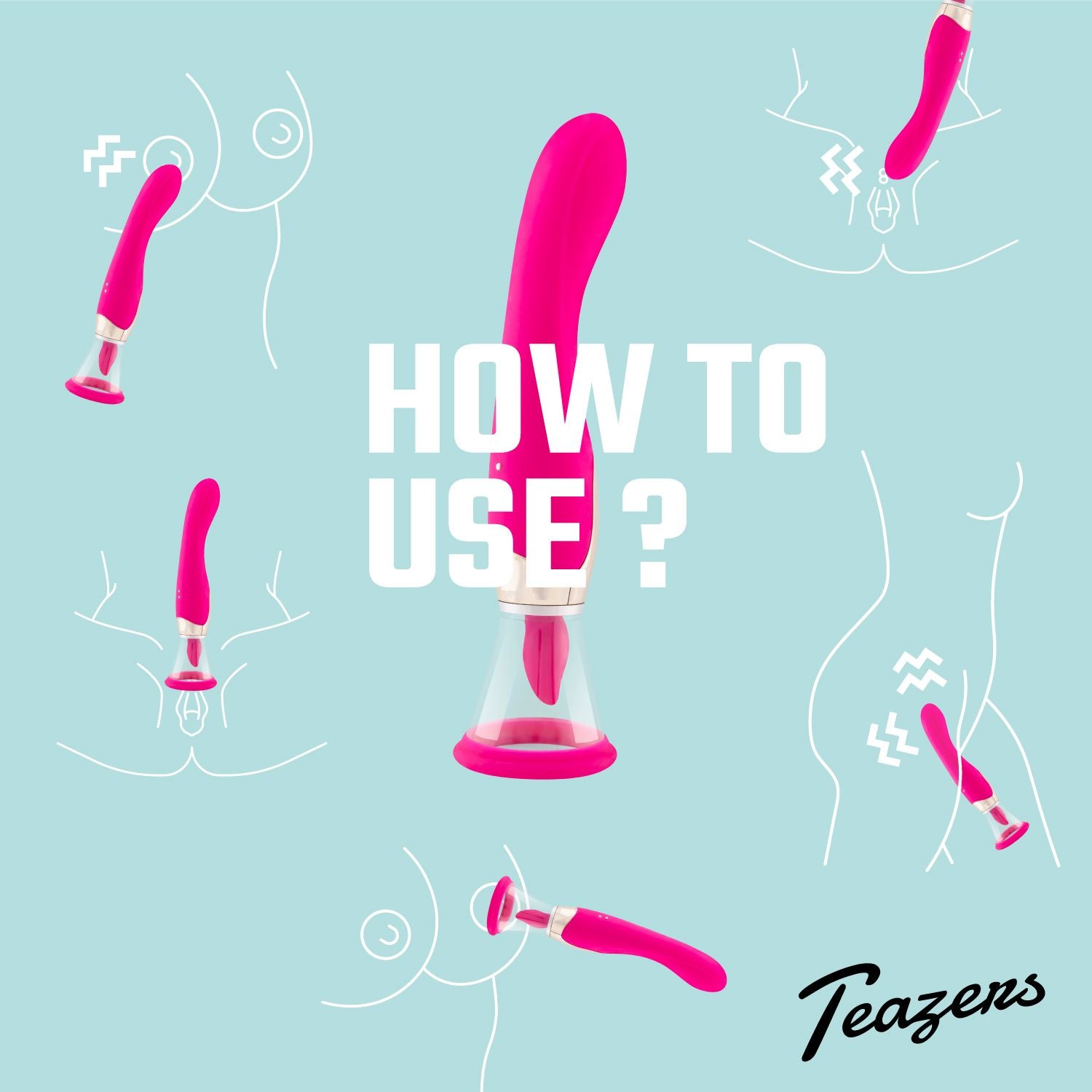 Teazers - Pleasure Pump Met G-Spot Vibrator - Roze