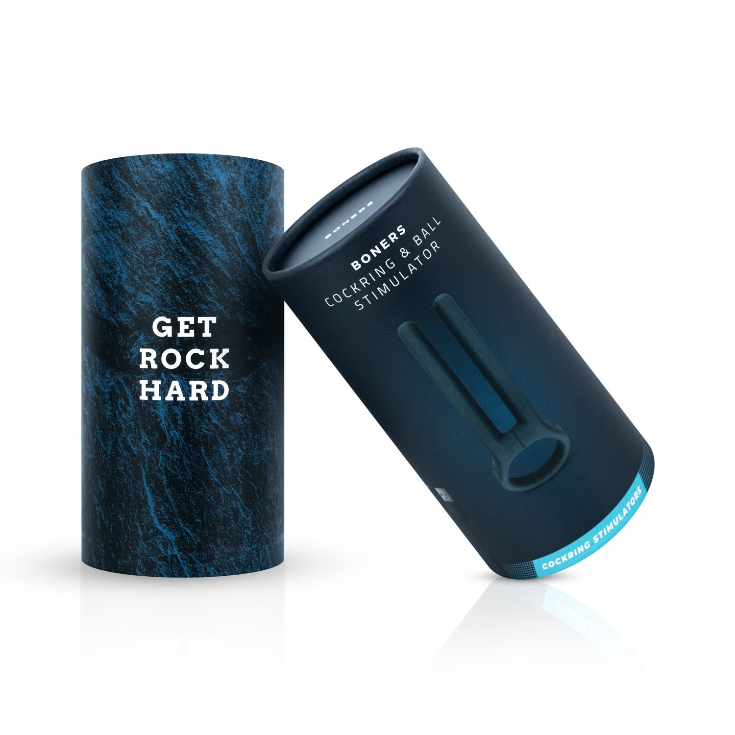 Boners Cockring &amp; Balstimulator - Blauw