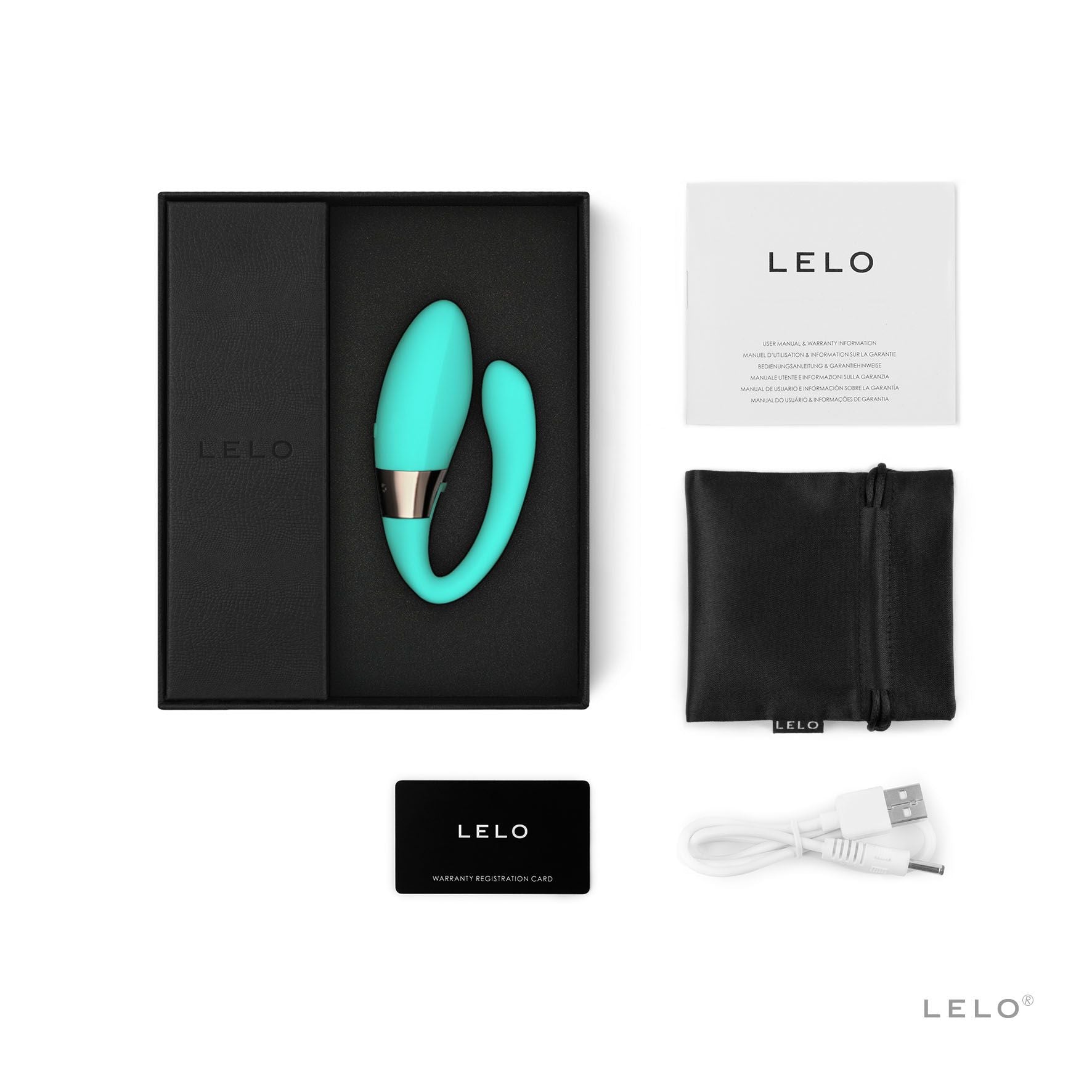 LELO - Tiani Harmony Duo Koppel Massager Met App - Turquoise
