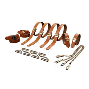 LOCKINK - 8-Bondage-Riemen Bevestigingsset - bruin