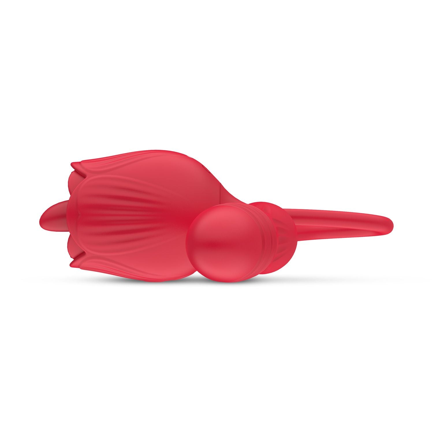 Teazers Roos Vibrator met Stotende Dildo