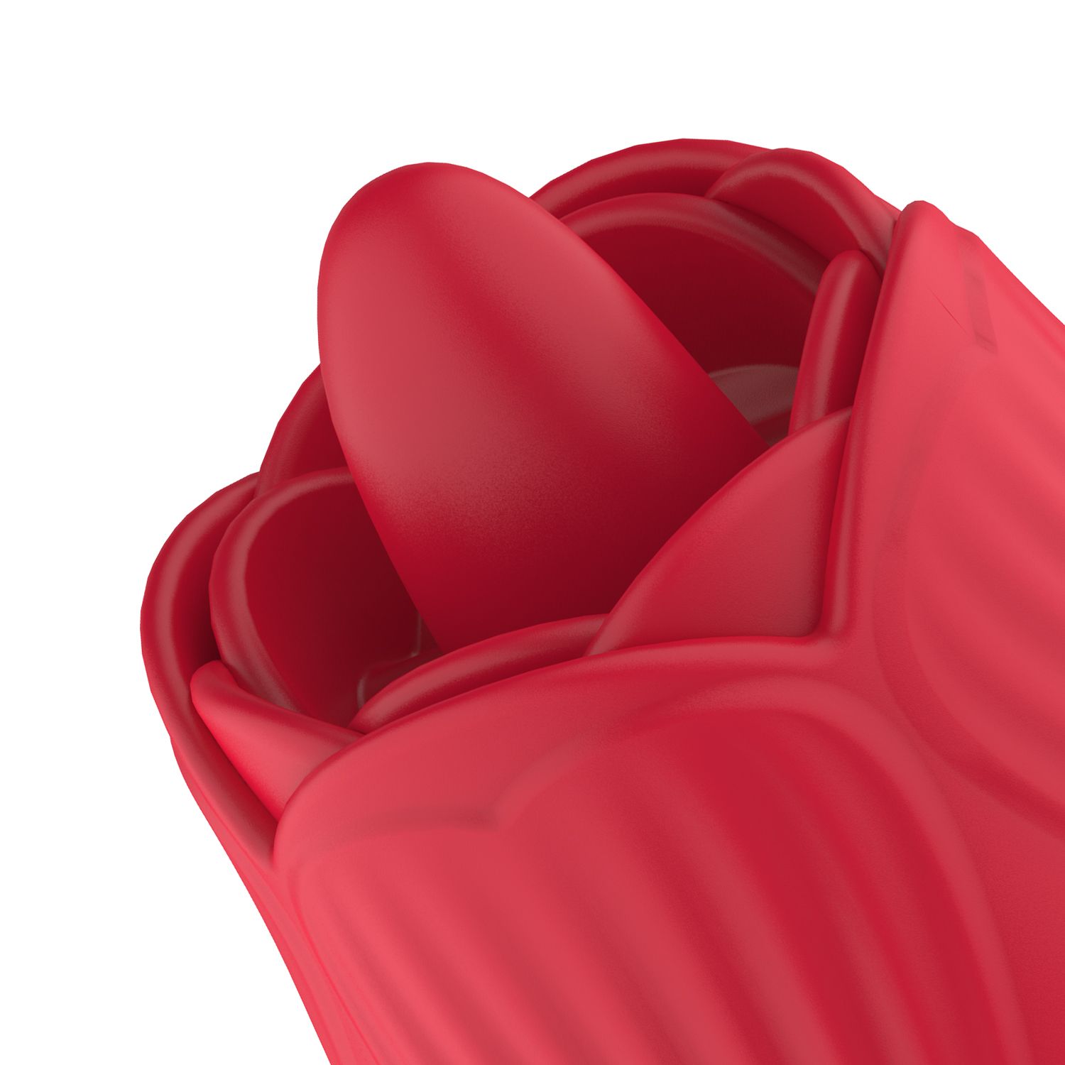 Teazers Roos Vibrator met Stotende Dildo