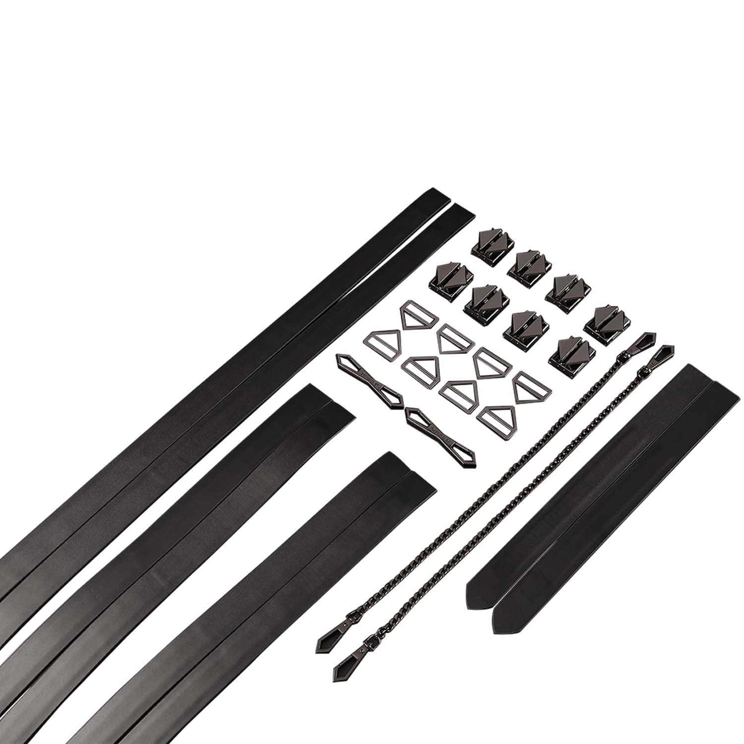LOCKINK - 8-Bondage-Riemen Restrain Set - zwart