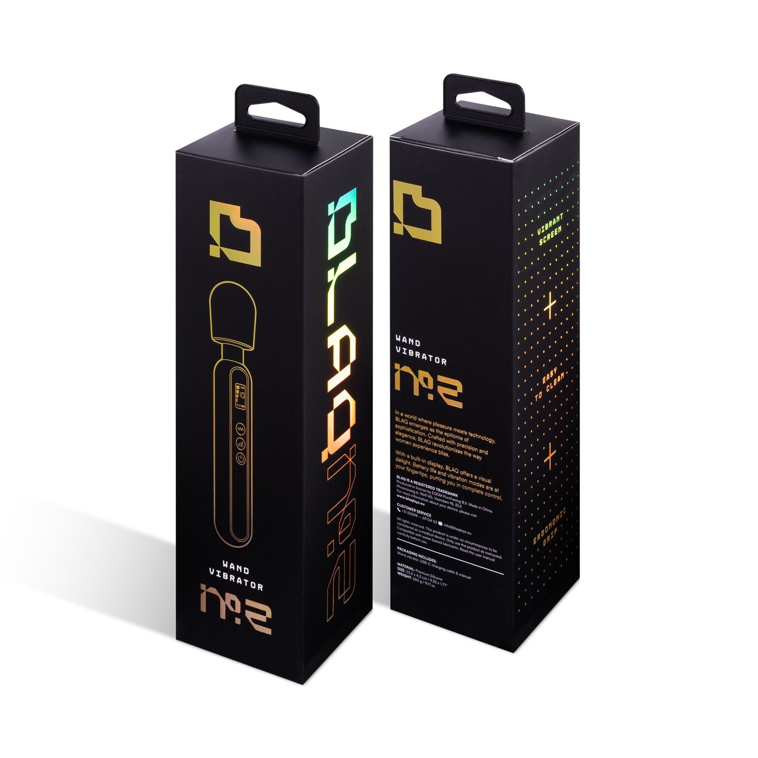 BLAQ - Digitale Wandvibrator - Zwart