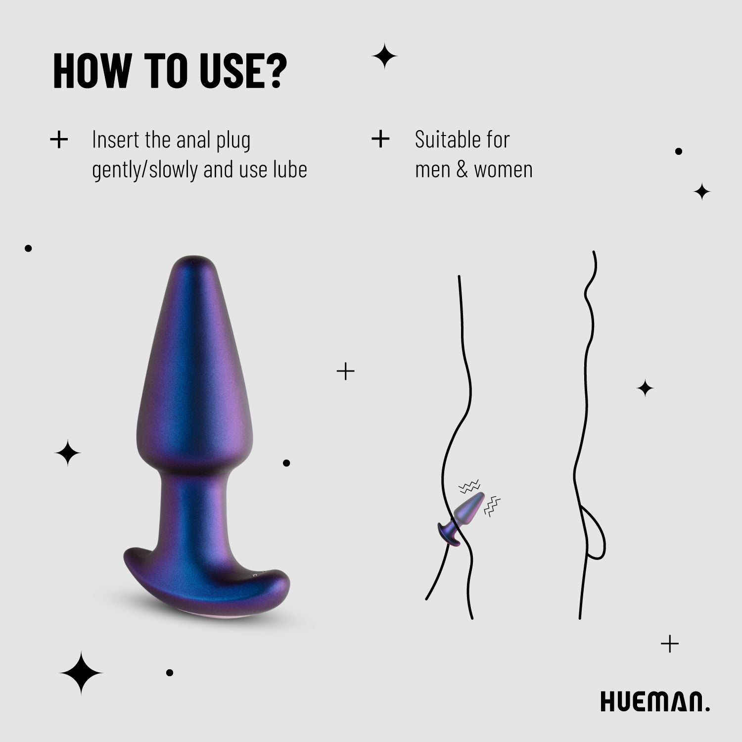Hueman - Meteoroid Rimmende Anale Plug