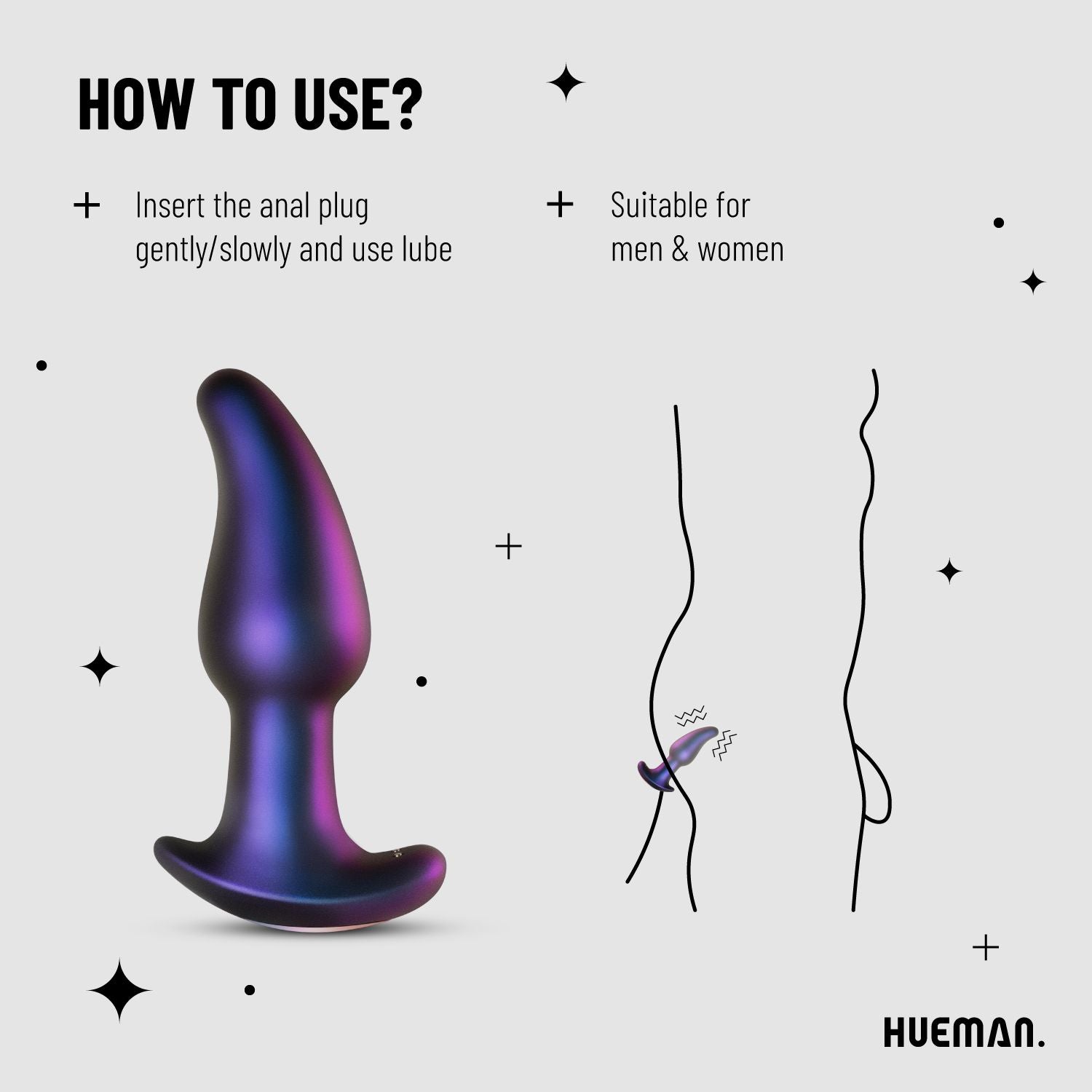 Hueman - Asteroïde Rimmende Anale Plug