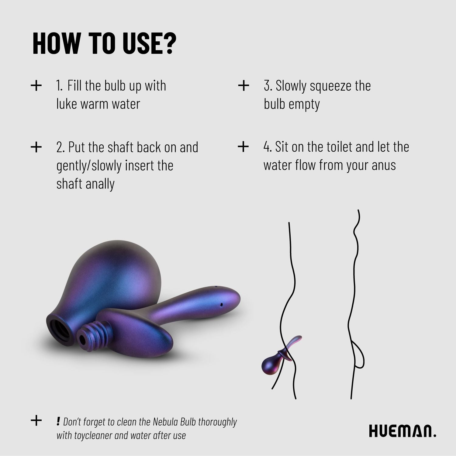 Hueman - Nevelbol Anale douche