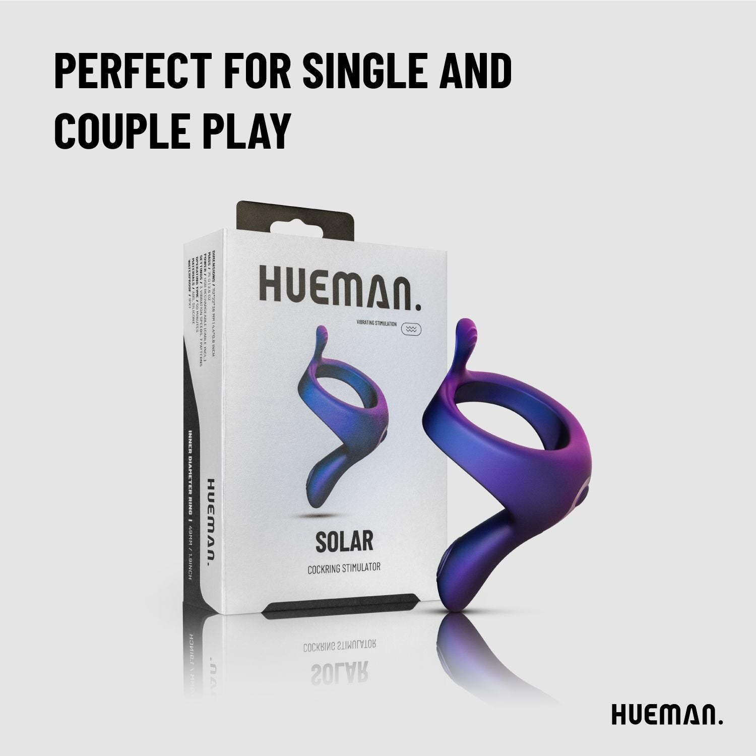 Hueman - Vibrerende strap-on cockring