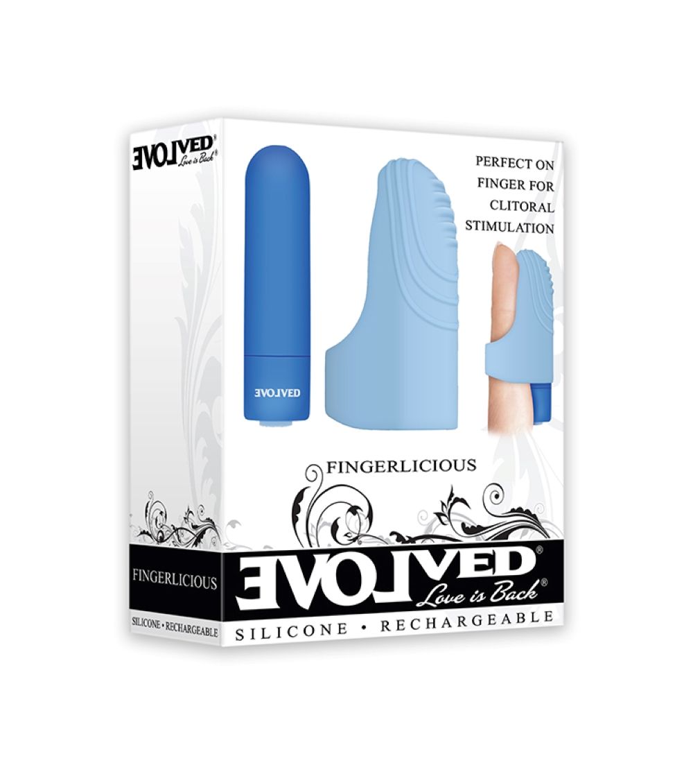 Evolved - Fingerlicious Vingervibrator - Blauw