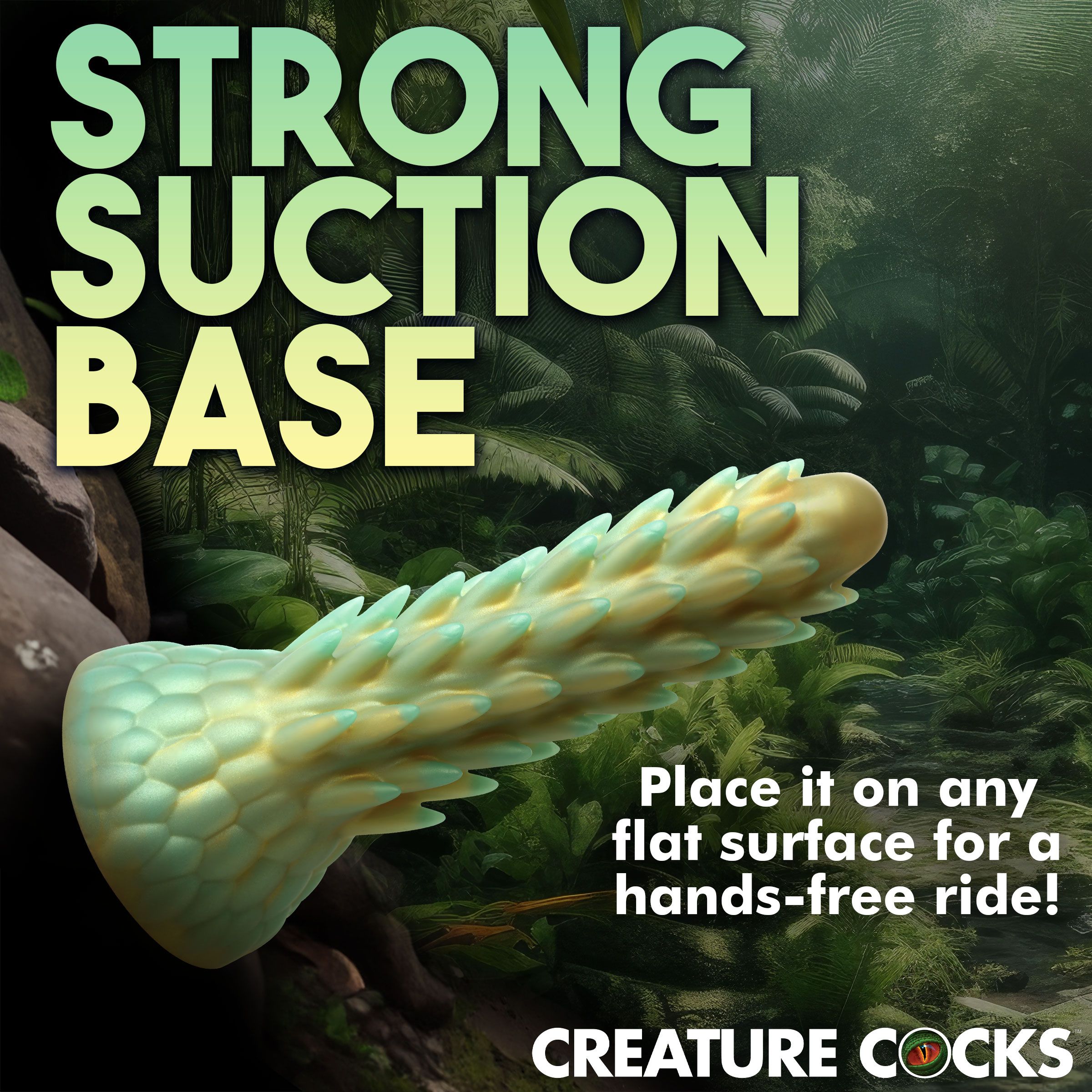 Stegosaurus Spiky Reptiel-dildo - Groen