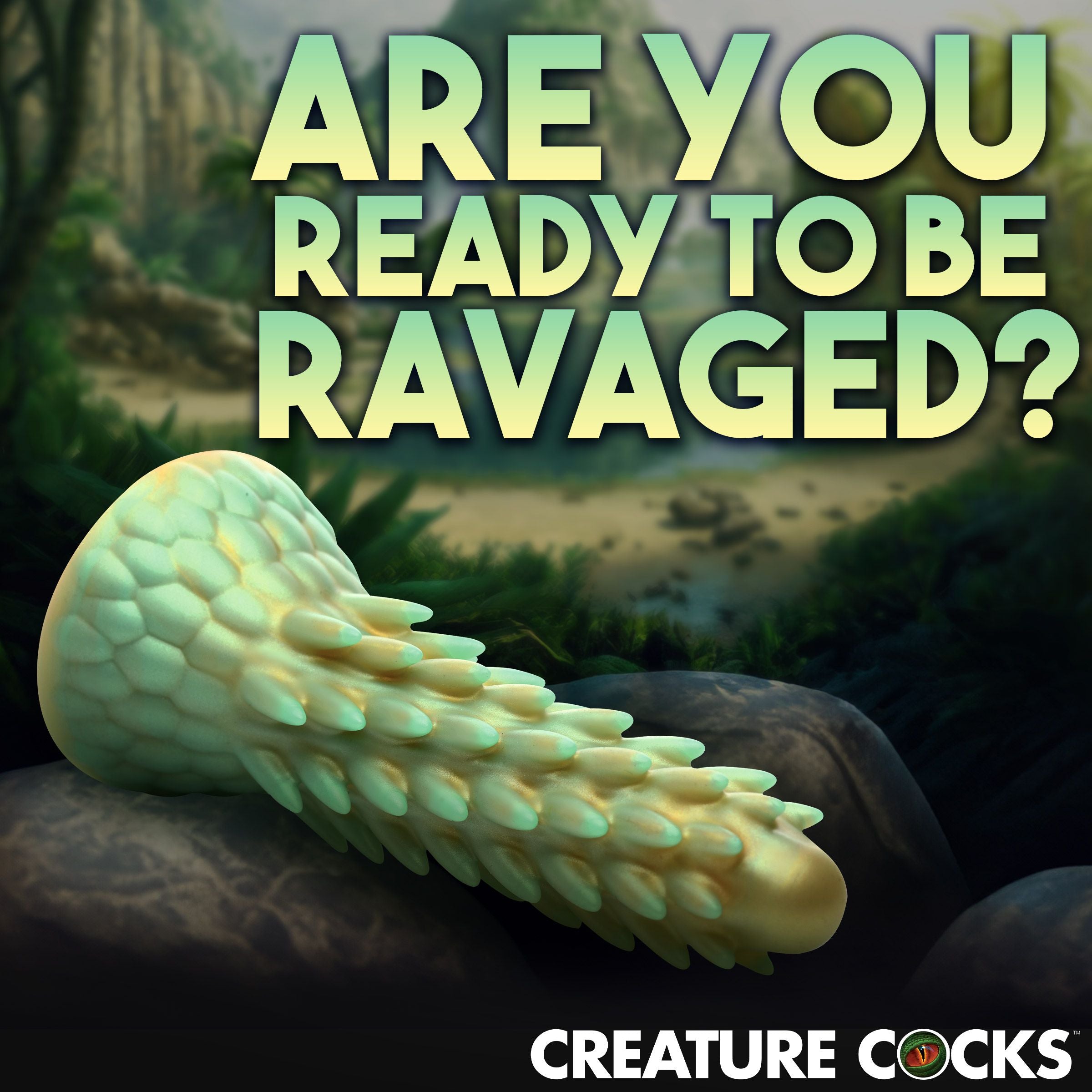 Stegosaurus Spiky Reptiel-dildo - Groen