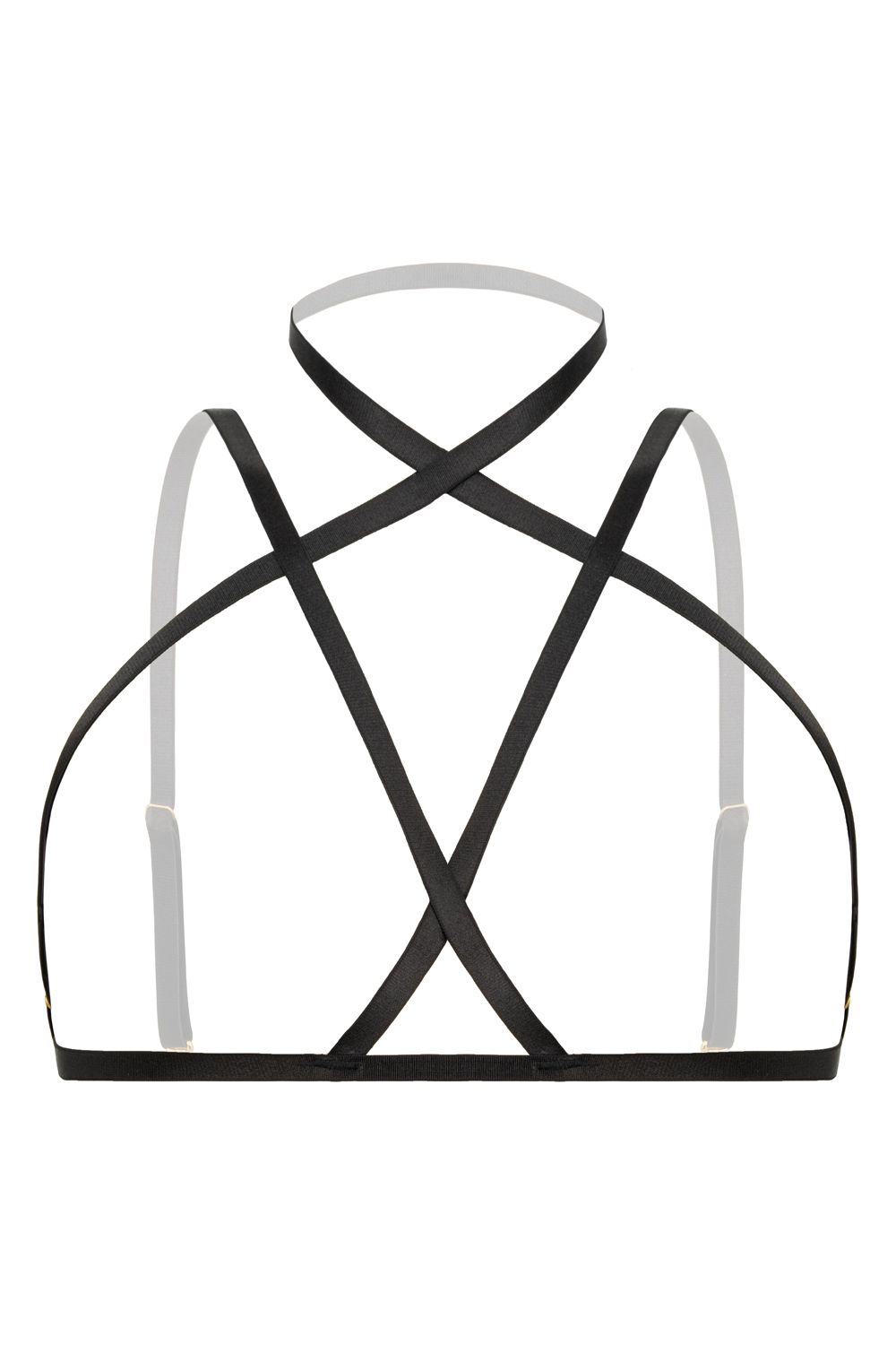 Strappy Harness Bralette Fia -  zwart