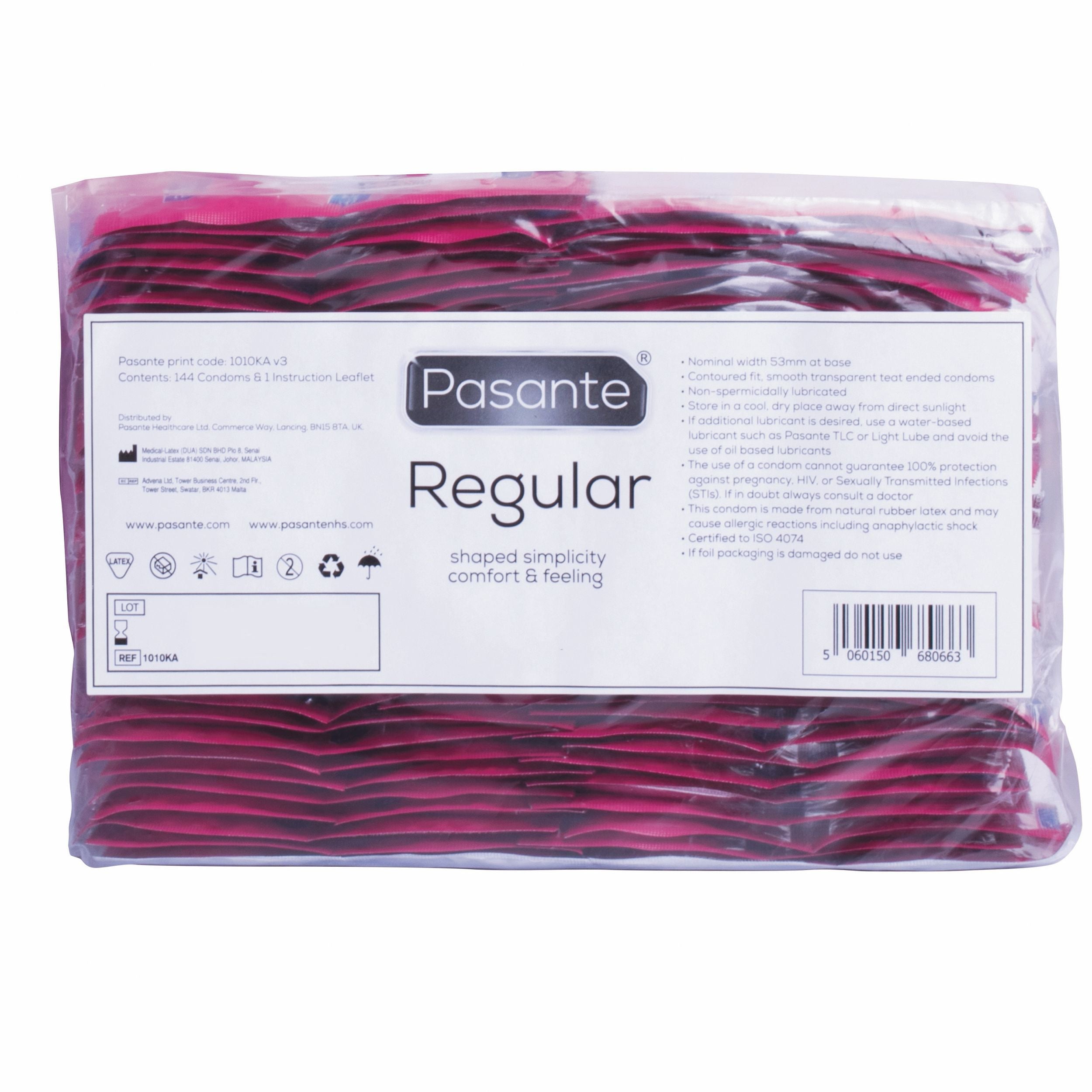 Pasante Reguliere condooms - 144 stuks